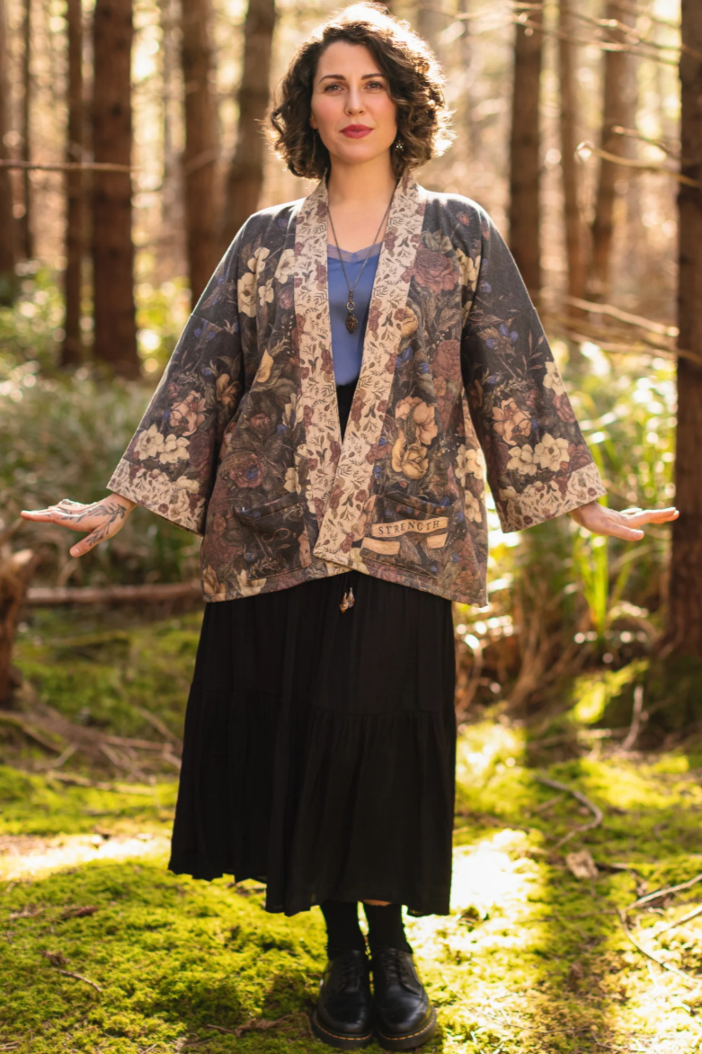 •LIONHEART• fleece lined cottage cardigan