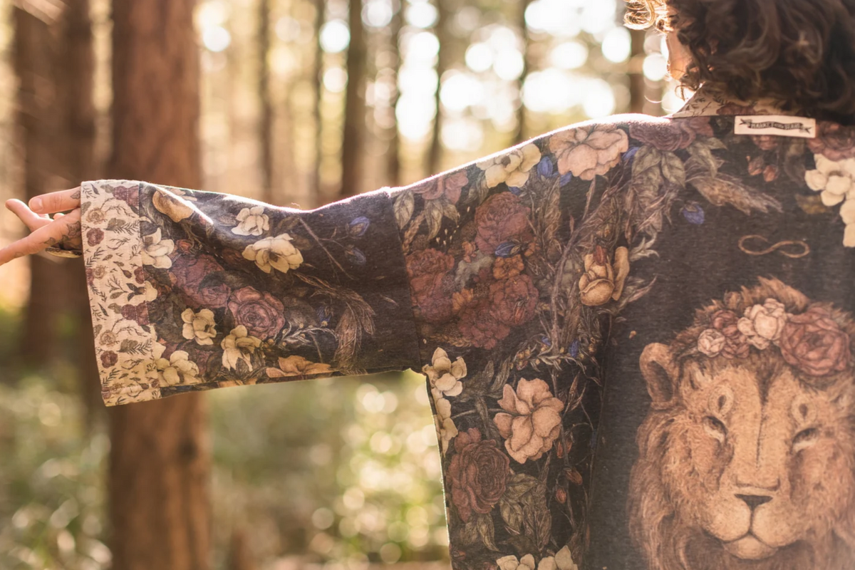 •LIONHEART• fleece lined cottage cardigan