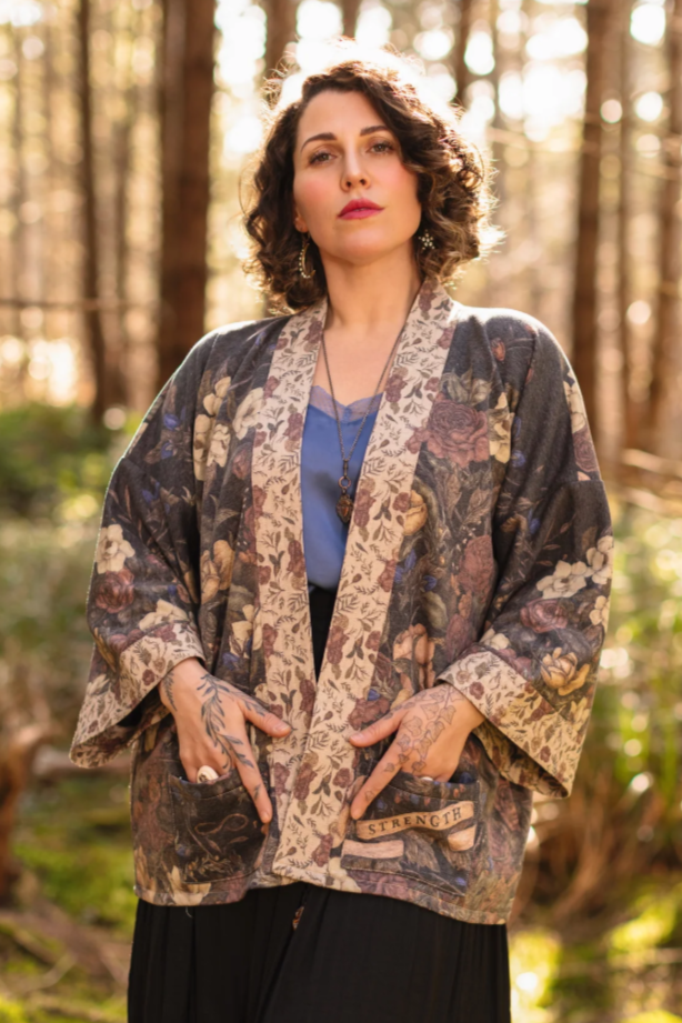 •LIONHEART• fleece lined cottage cardigan