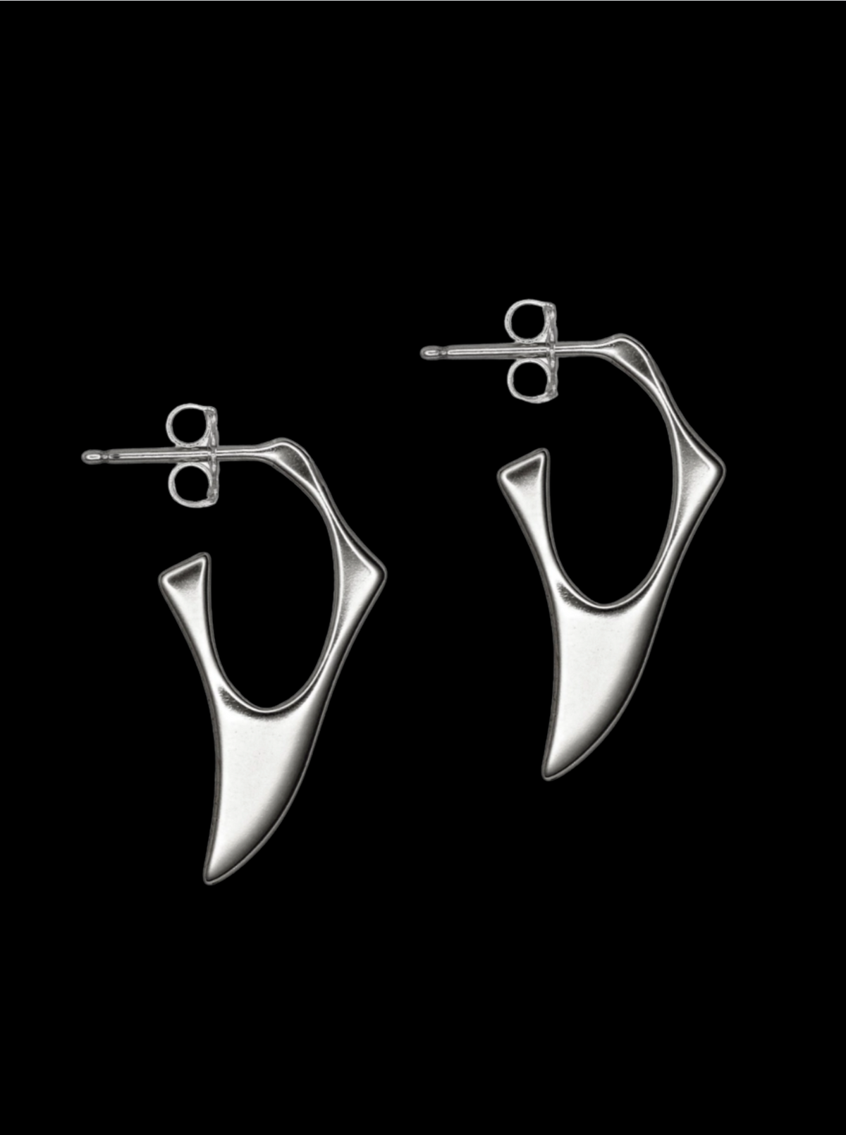 •TALON• silver hoop earrings