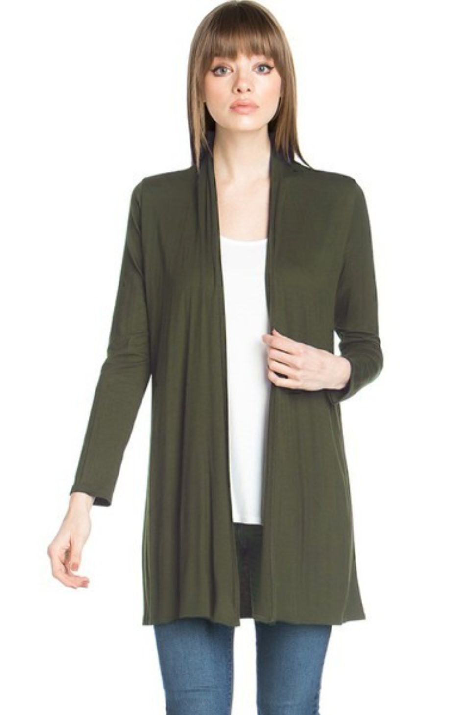 •VIVIENNE• soft drape midi cardigan (USA)