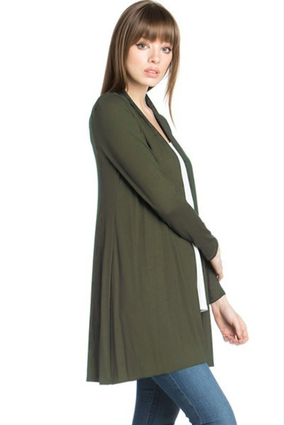 •VIVIENNE• soft drape midi cardigan (USA)