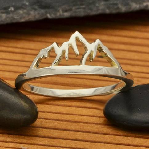 •MOUNTAIN RANGE• recycled silver ring