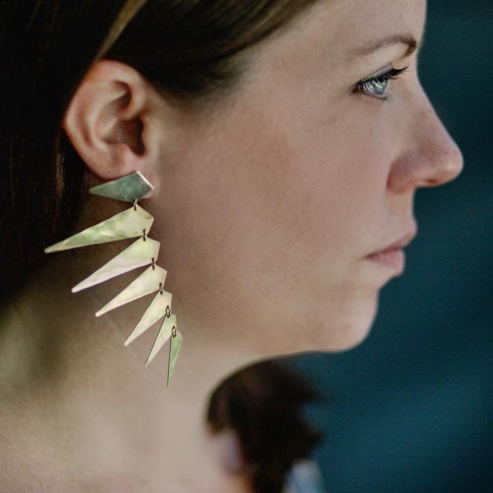 •MAXIMA PUNK• gold post earrings