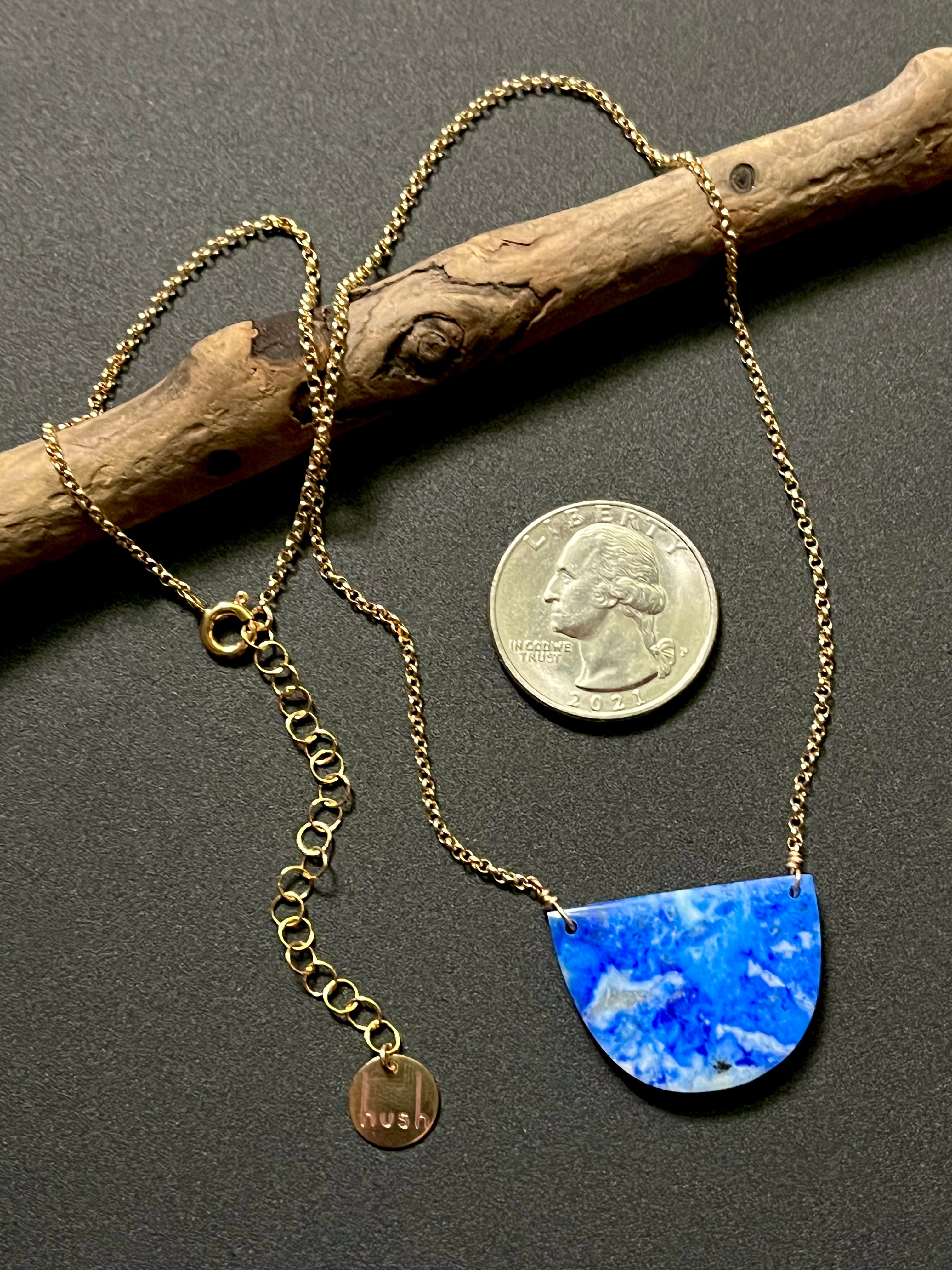 • OOAK - AEON • lapis + gold necklace (16"-18")