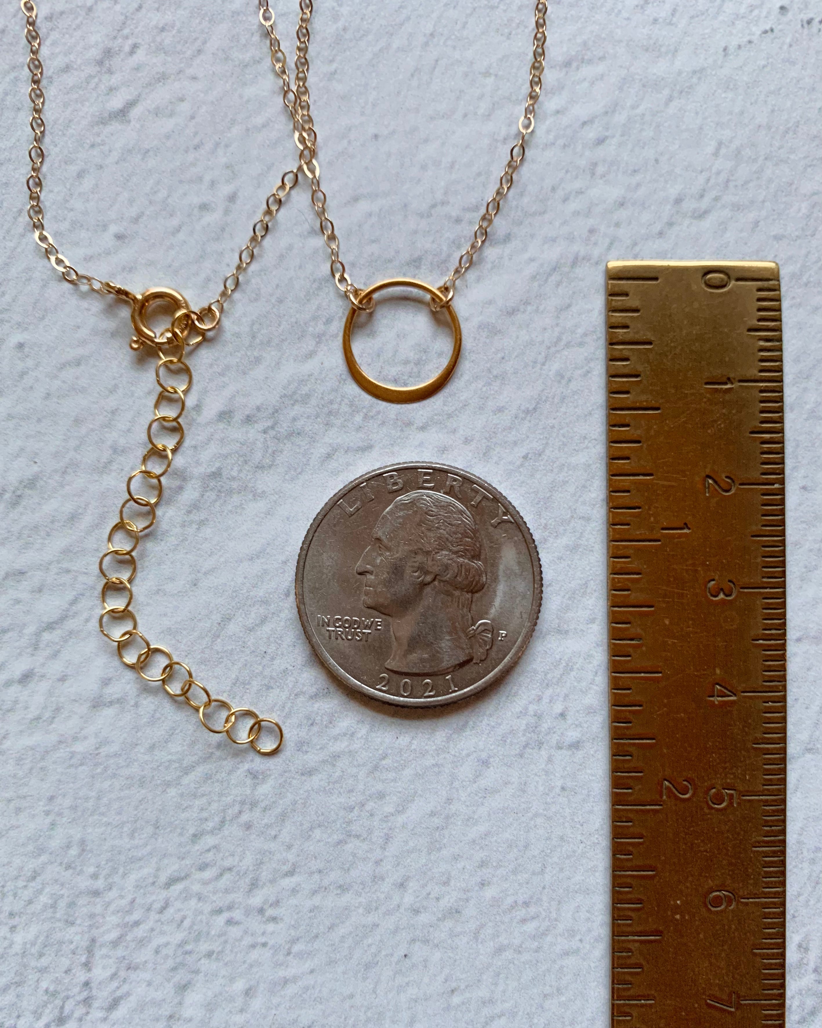 •LITTLE ECLIPSE• gold necklace