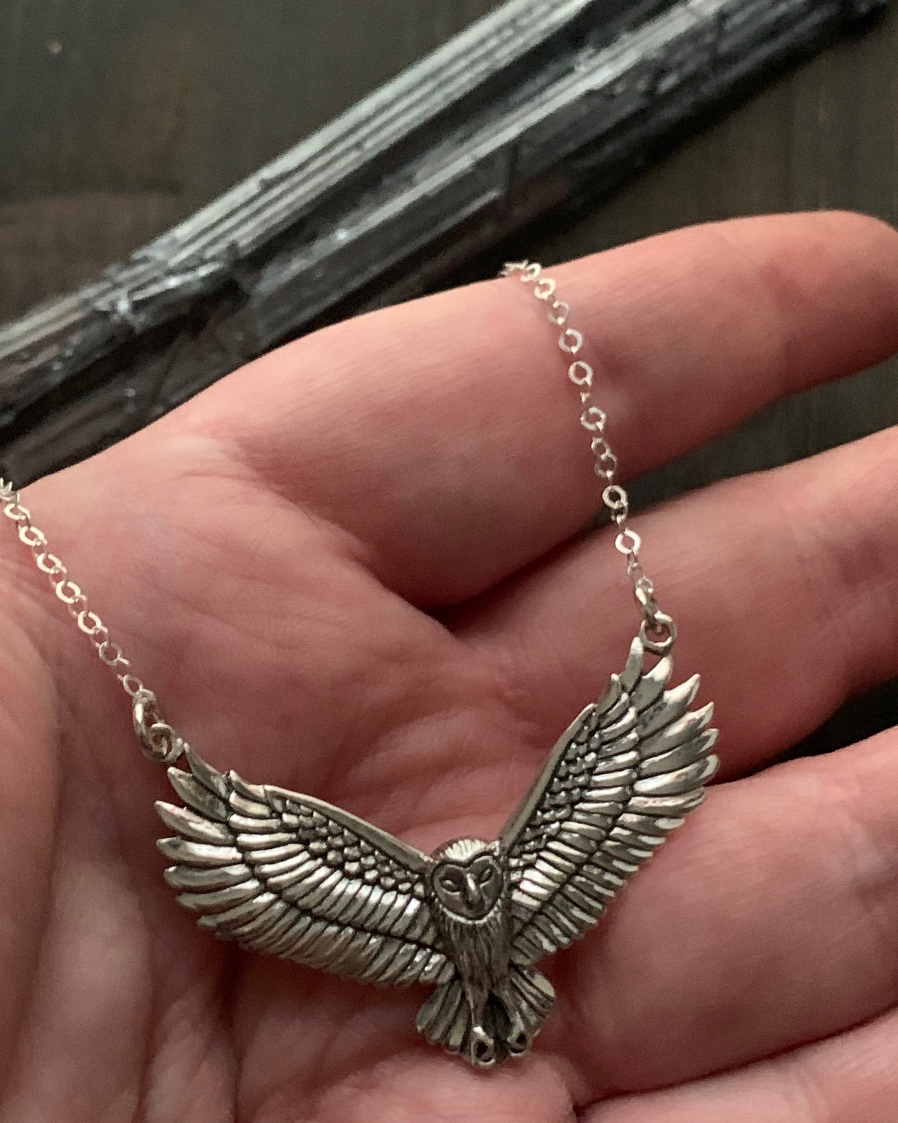 •NIGHT FLIGHT• silver necklace
