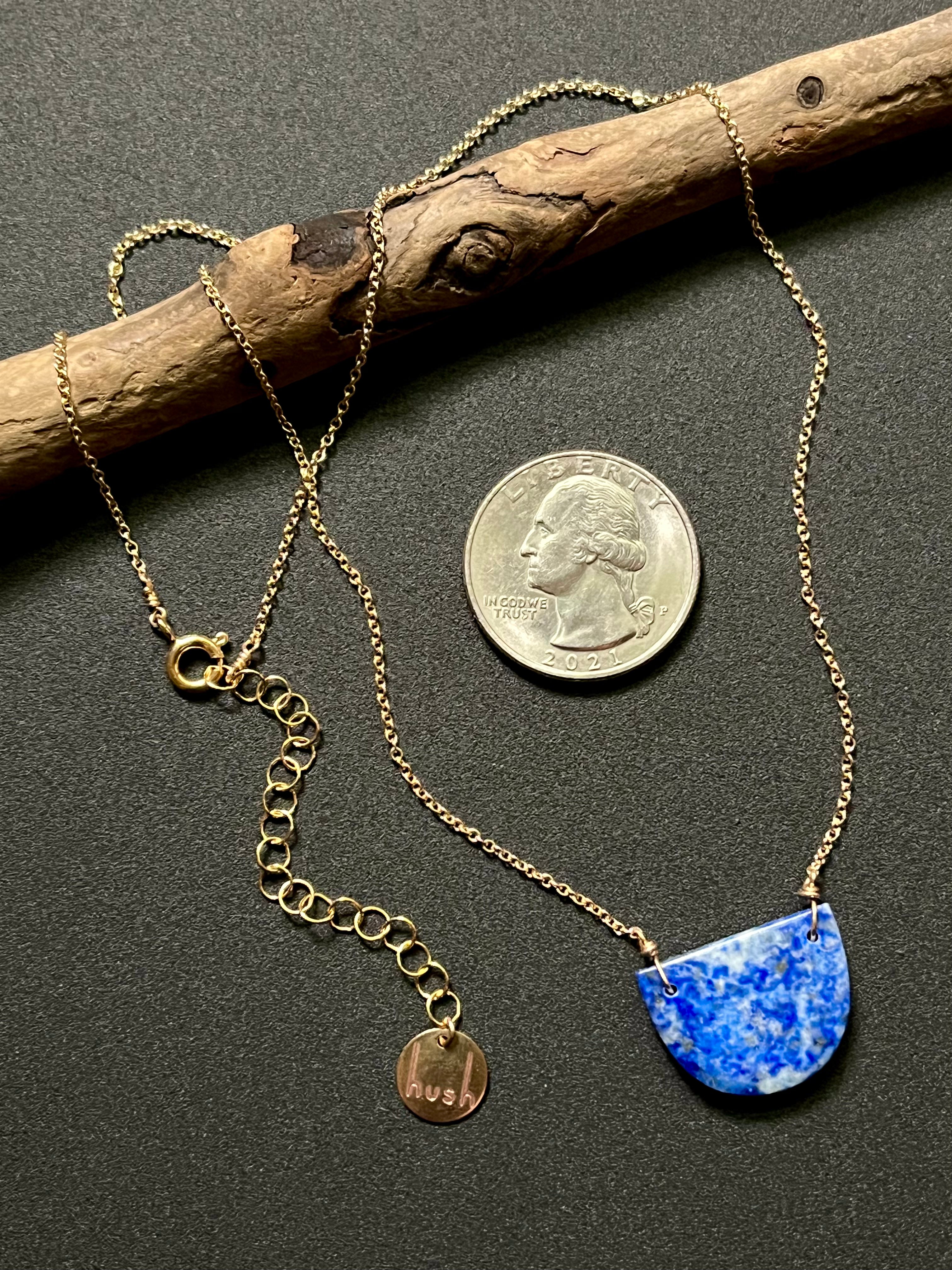 • OOAK - AEON • lapis + gold necklace (16"-18")