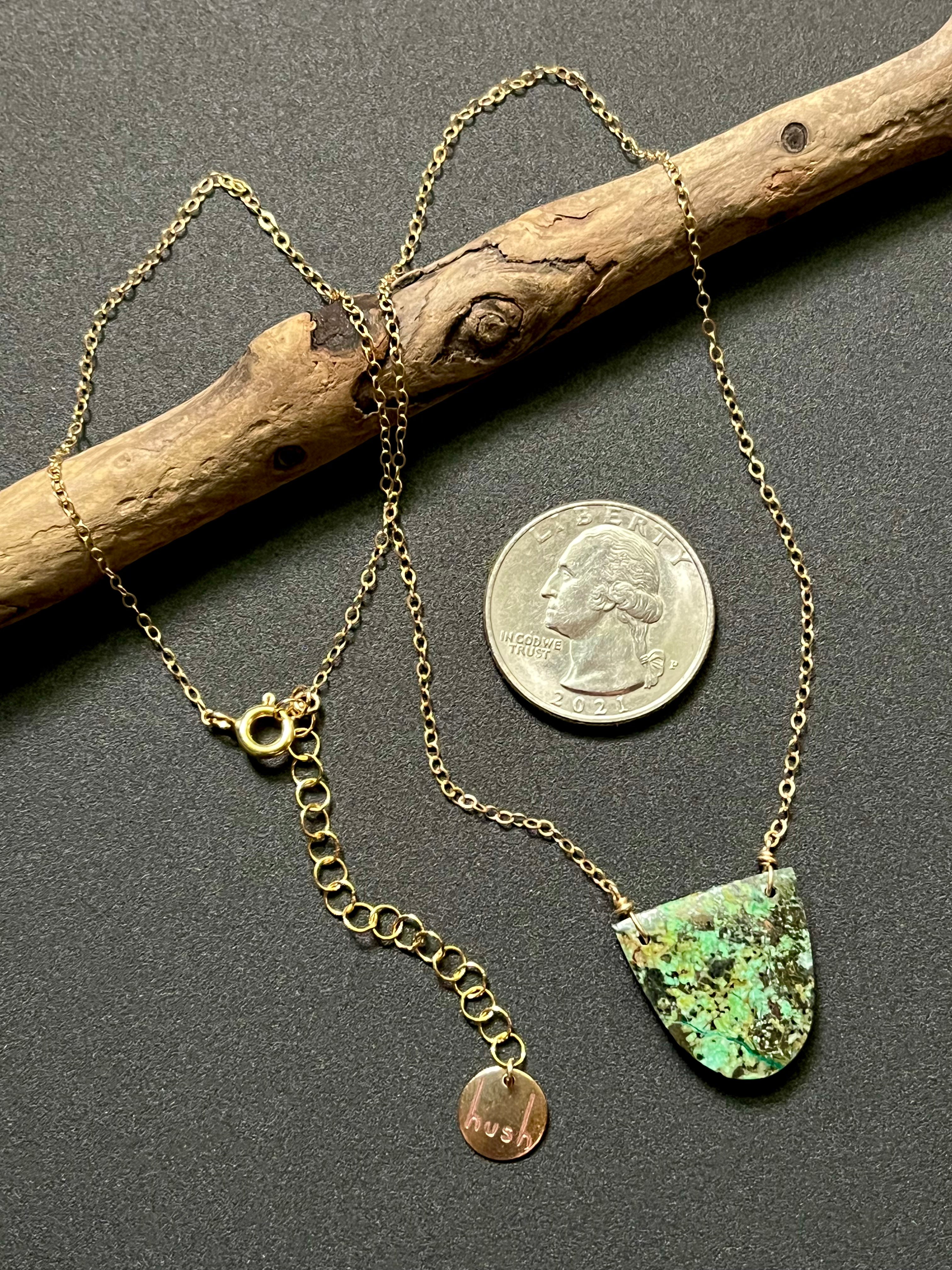 • OOAK - AEON • turquoise + gold necklace (16"-18")
