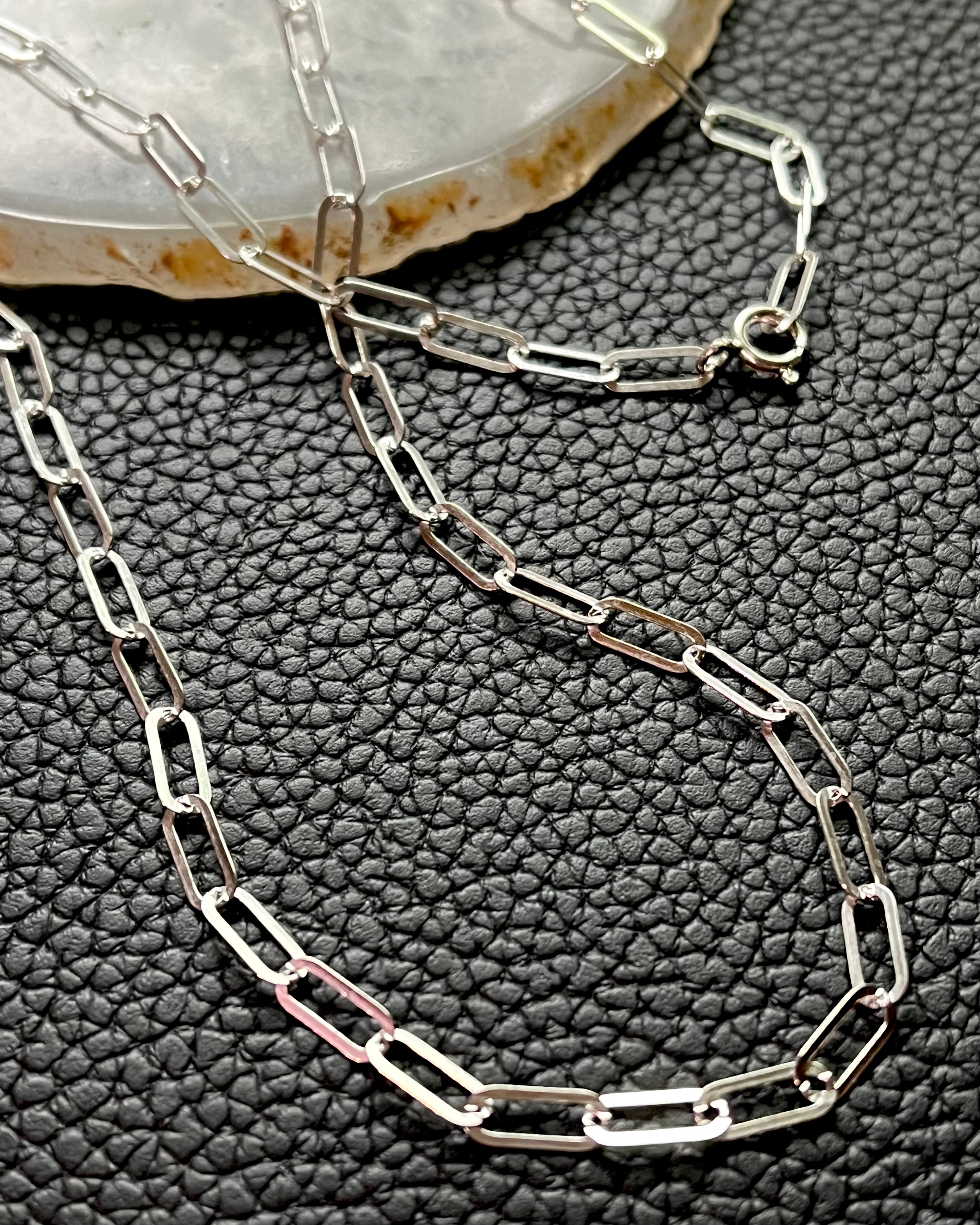 •LARGE PAPERCLIP• sterling silver chain