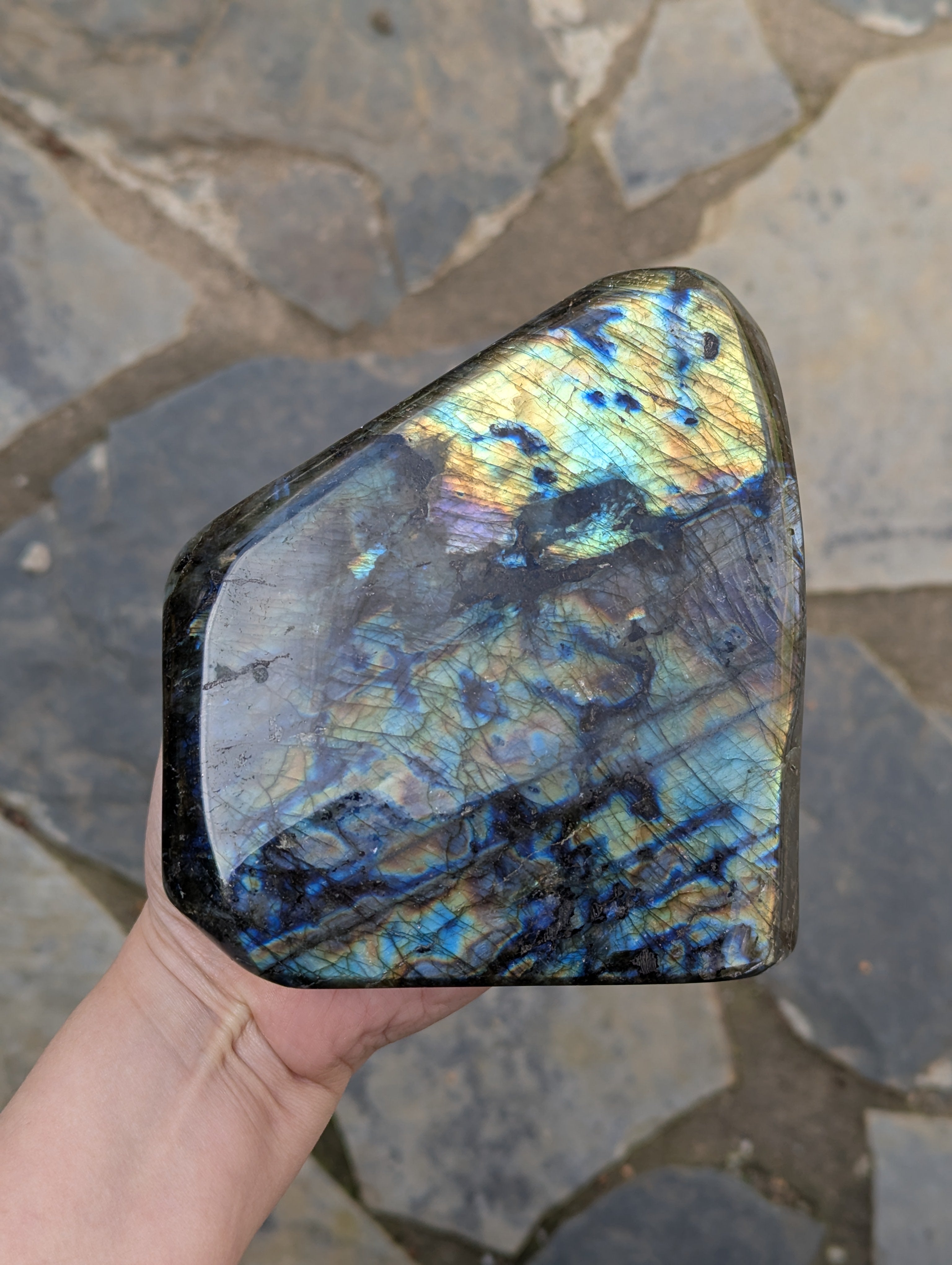 •LABRADORITE• smooth freeform