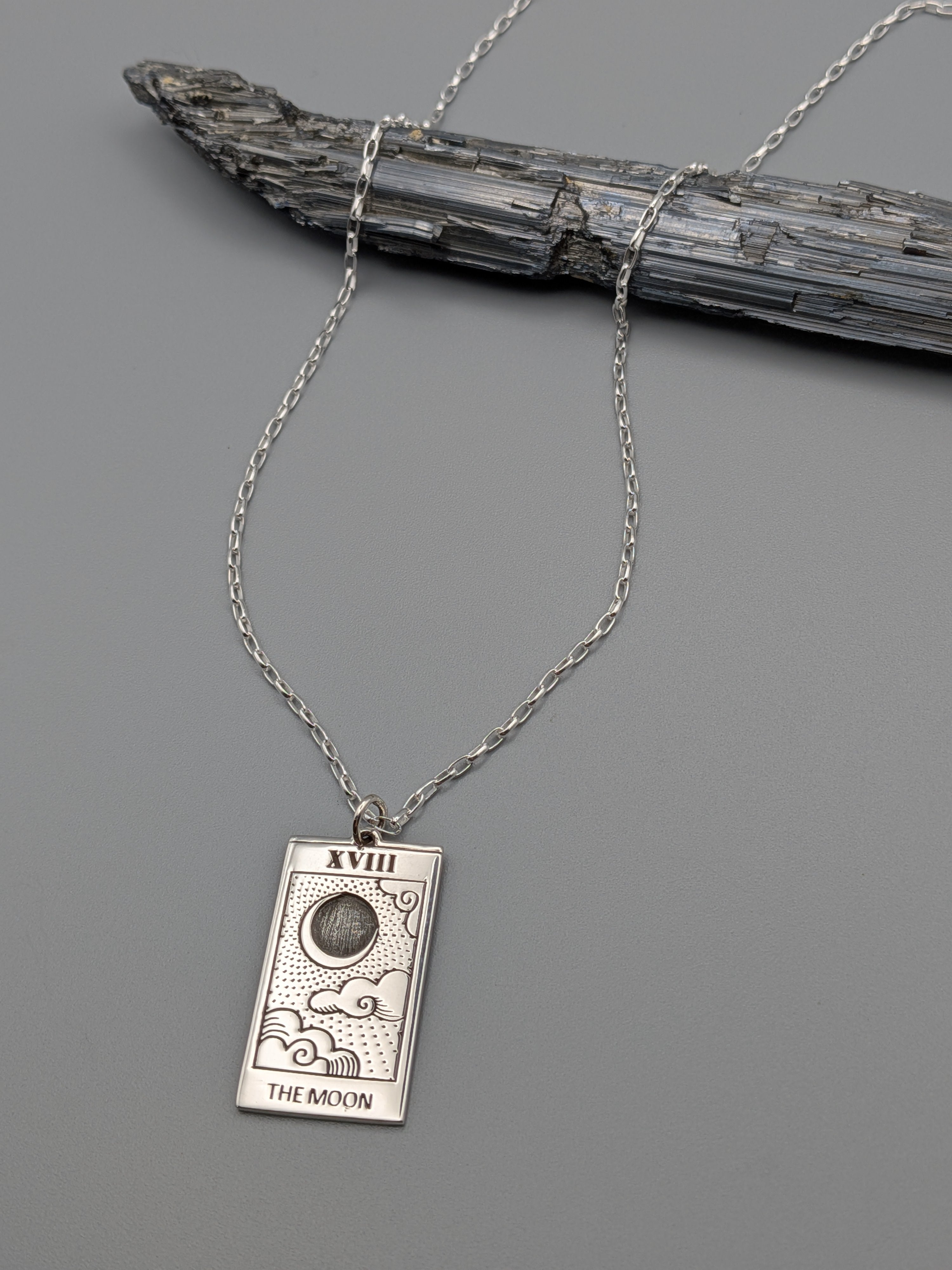 •TAROT TALISMAN• silver necklace (28"-30" long)