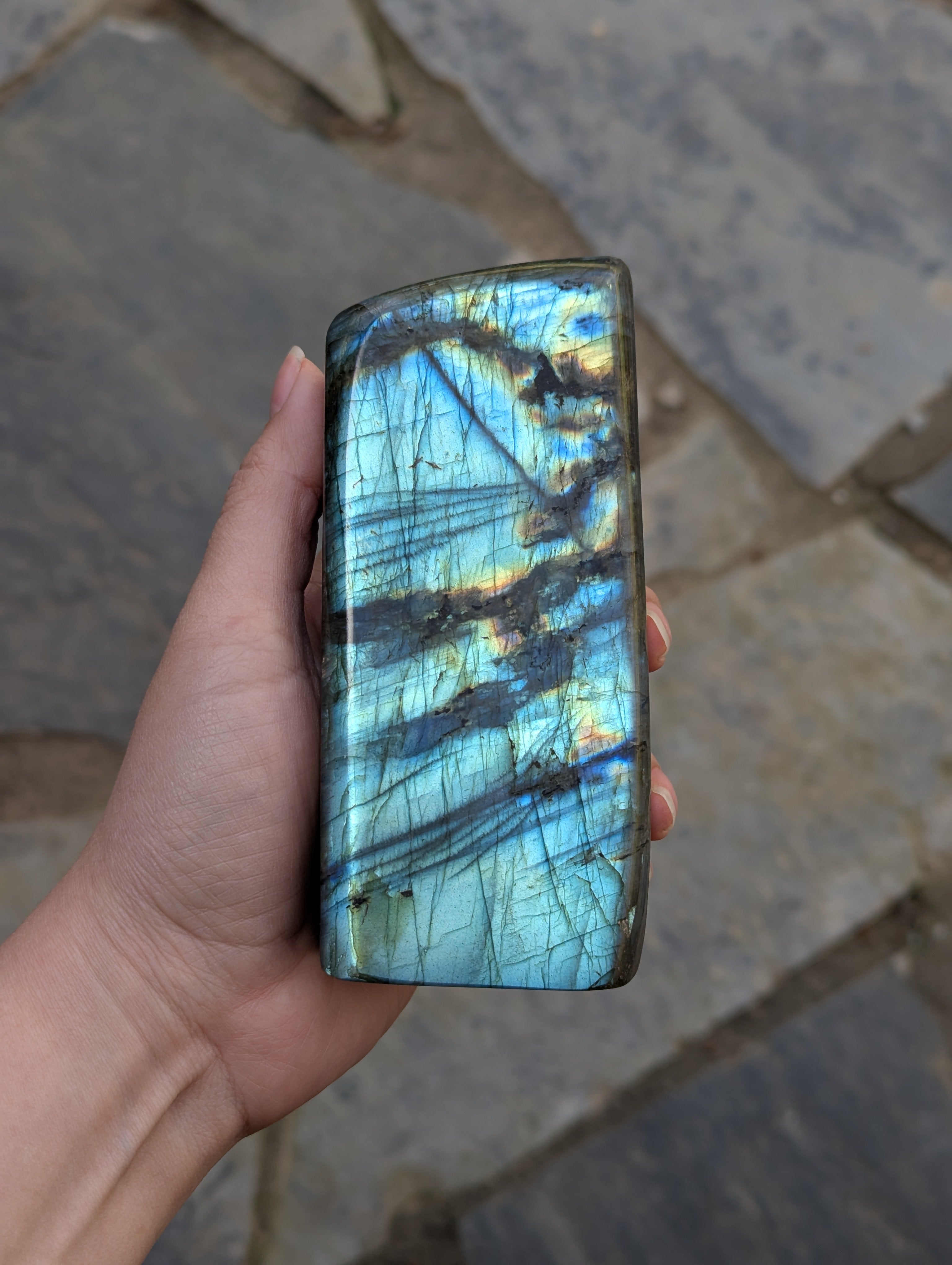 •LABRADORITE• smooth freeform