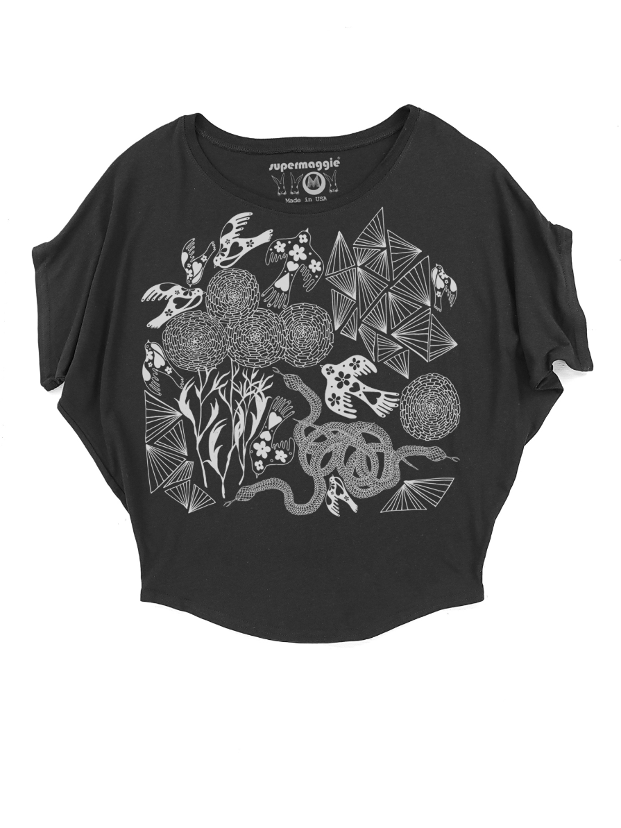 •SECRET GARDEN• bamboo/cotton blend dolman top (USA)