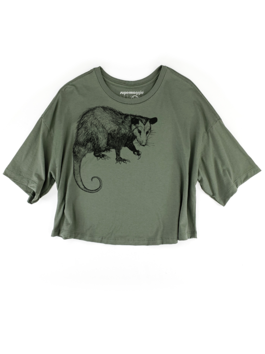 •OPOSSUM• organic cotton cropped top (USA)