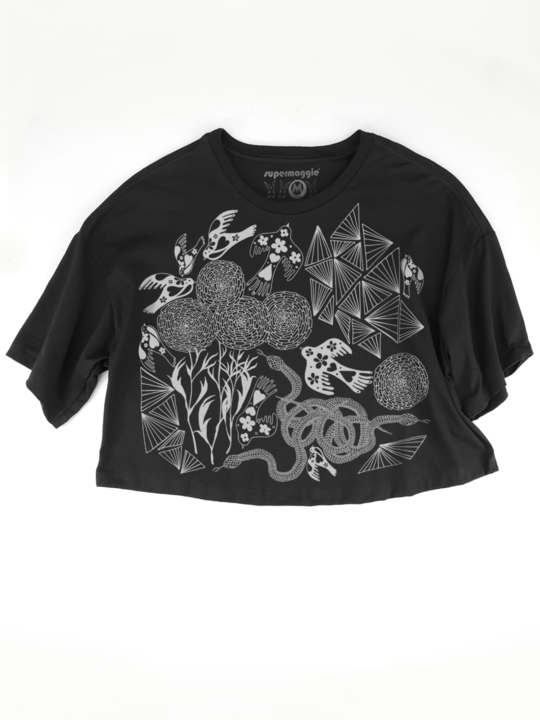 •SECRET GARDEN• organic cotton cropped top (USA)