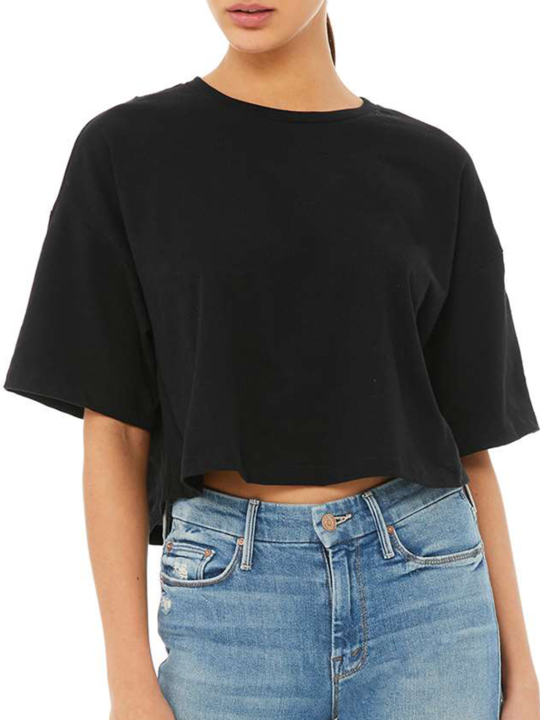 •FERNS• organic cotton cropped top (USA)
