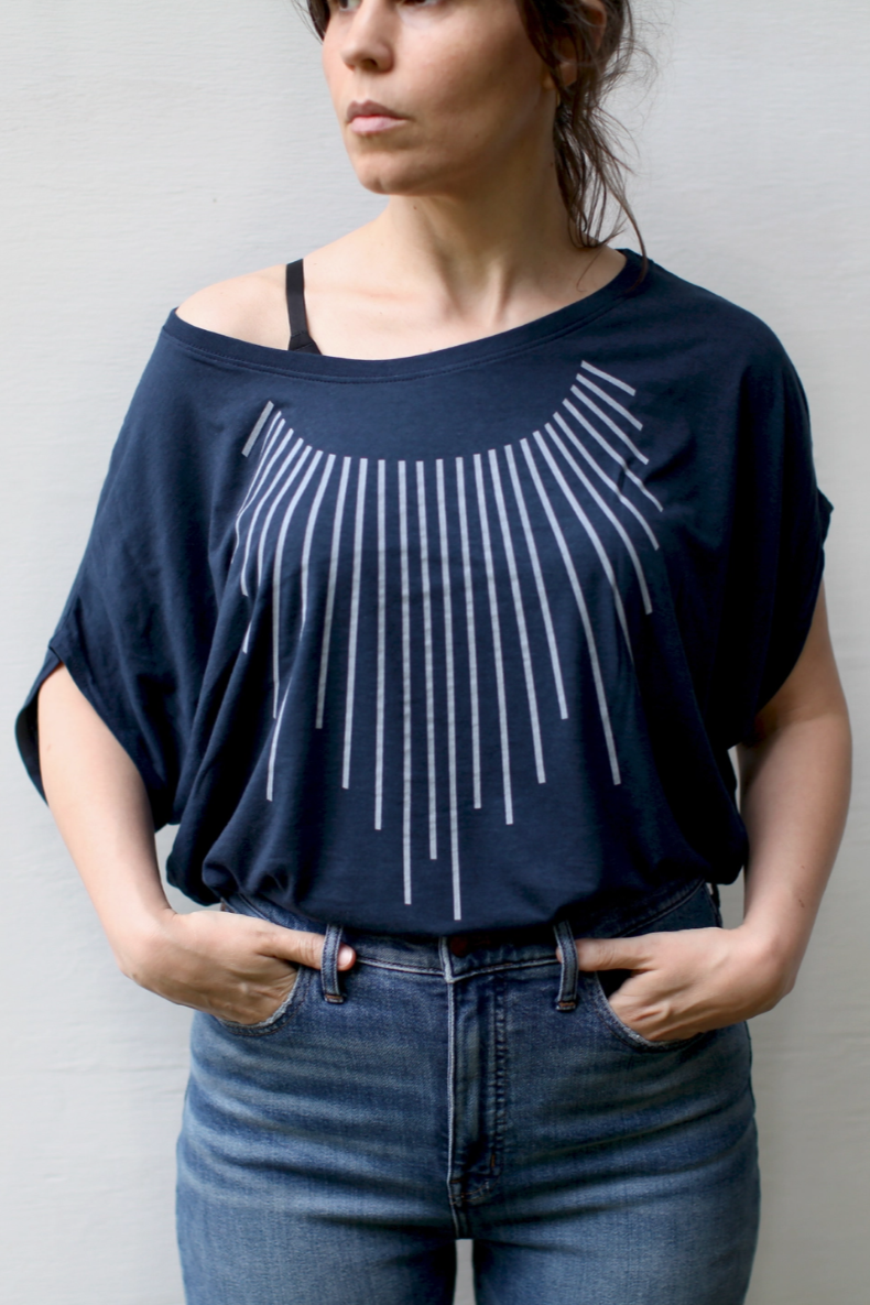•SUN COLLAR• bamboo blend dolman tee (USA)
