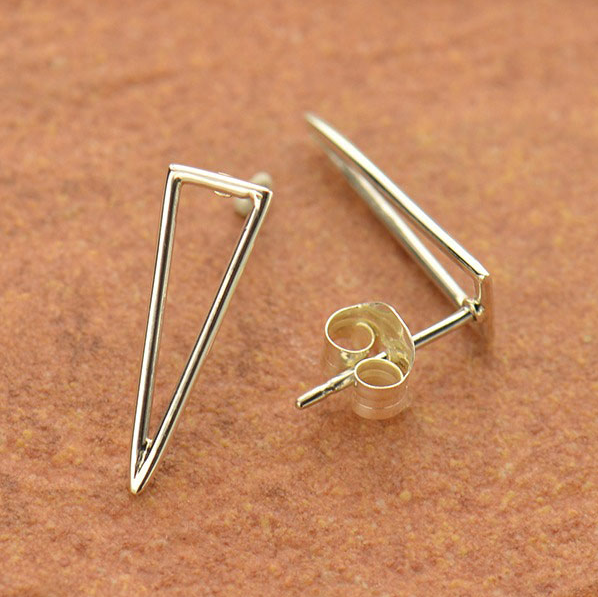 •OPEN SPIKE• silver stud earrings
