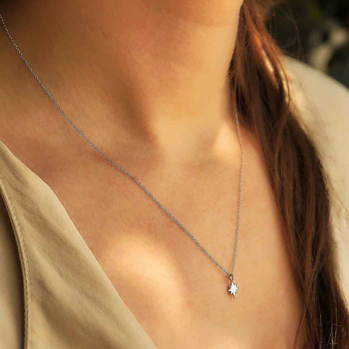 •TINY NORTH STAR• recycled sterling silver necklace