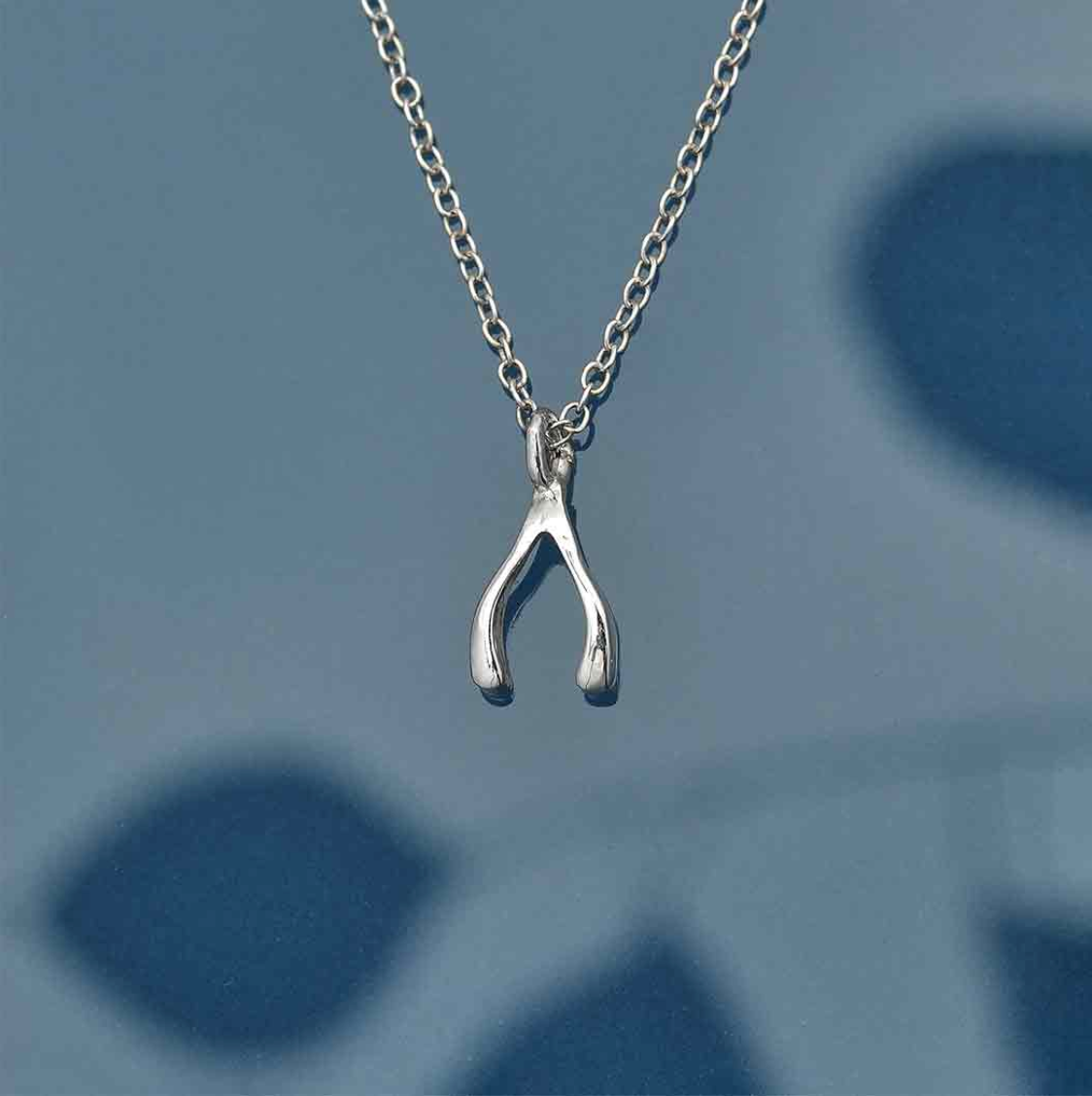 • TINY WISHBONE • sterling silver necklace