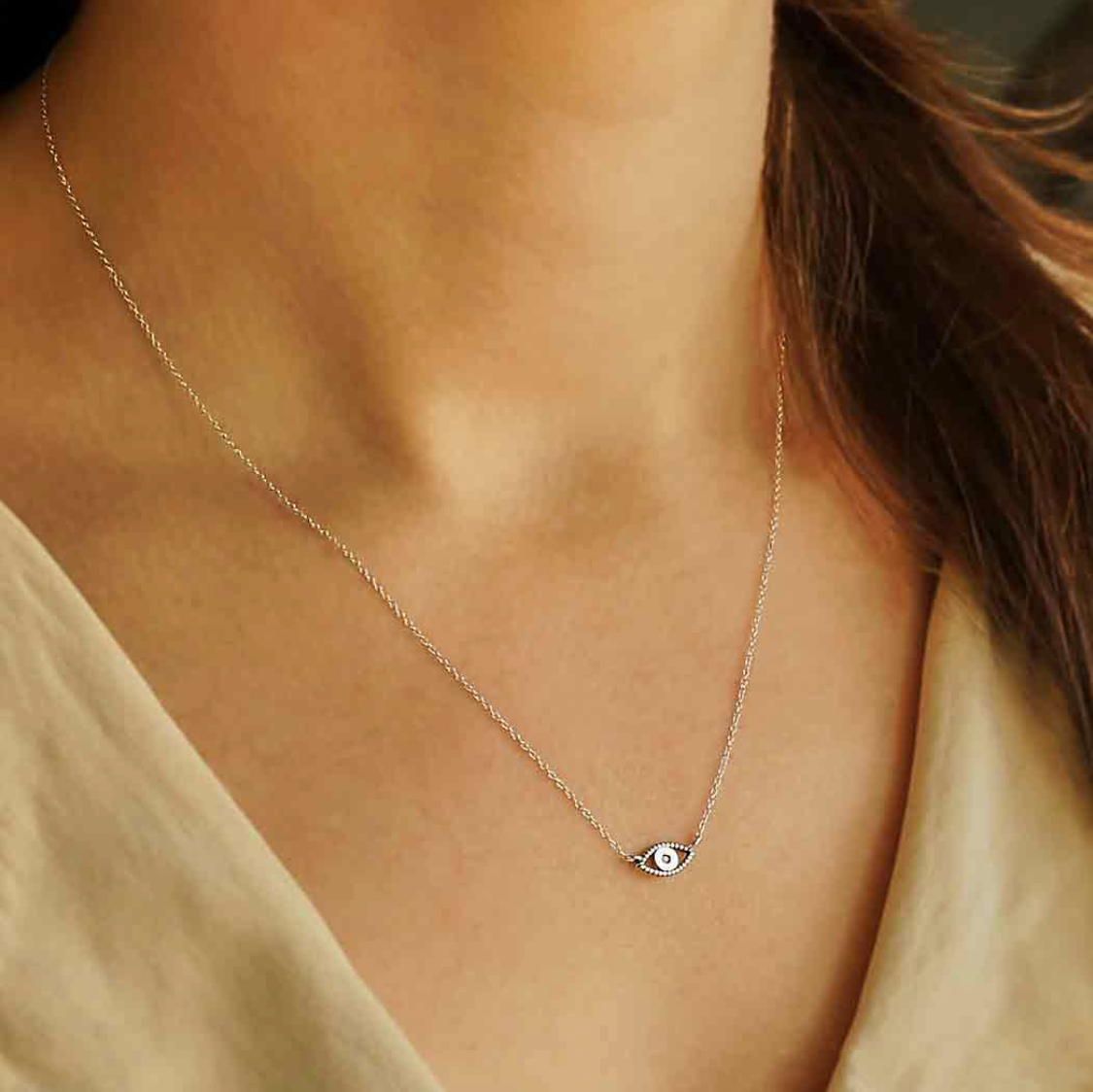 •EYE OF PROTECTION• recycled sterling silver necklace