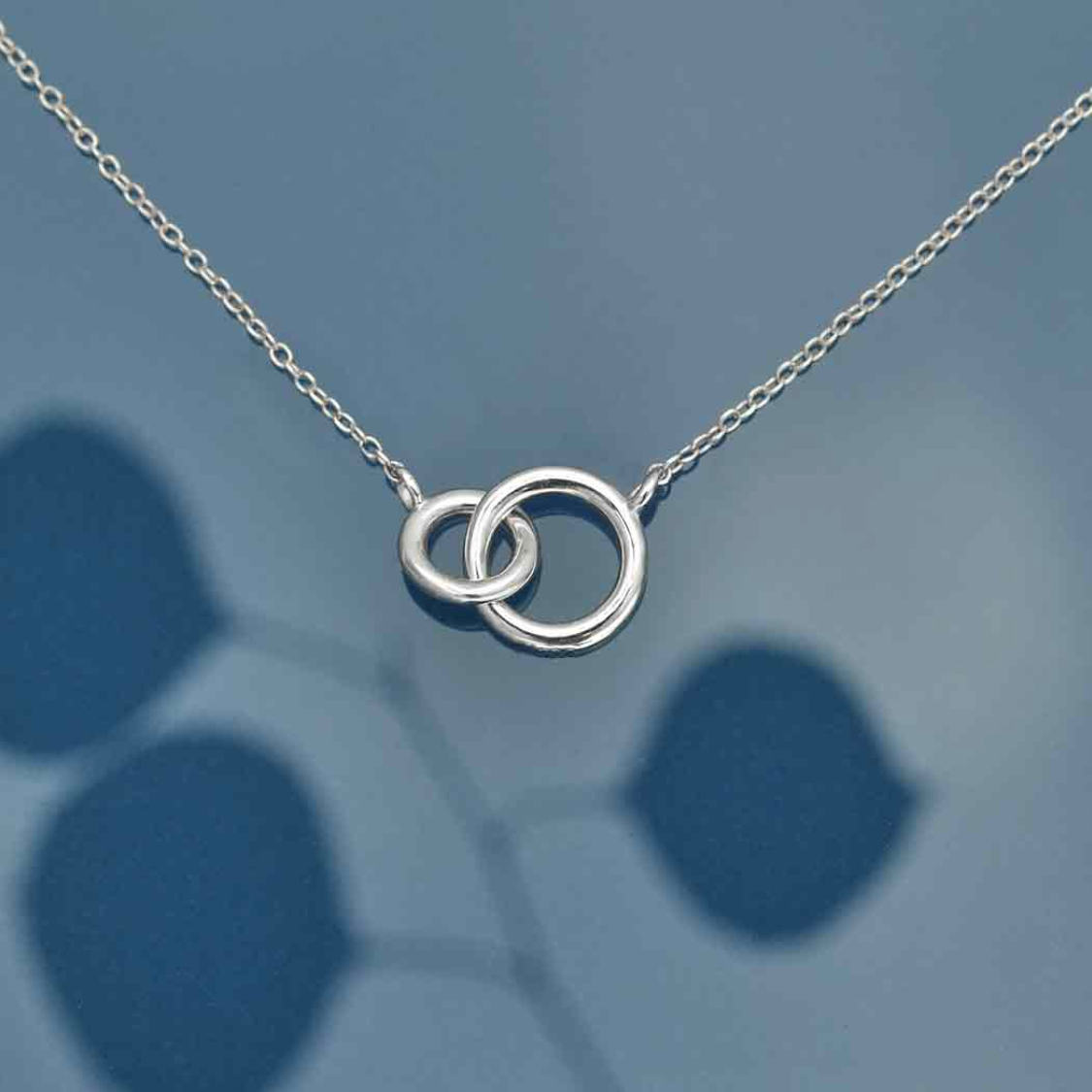 •LITTLE LINKED RINGS• recycled sterling silver necklace