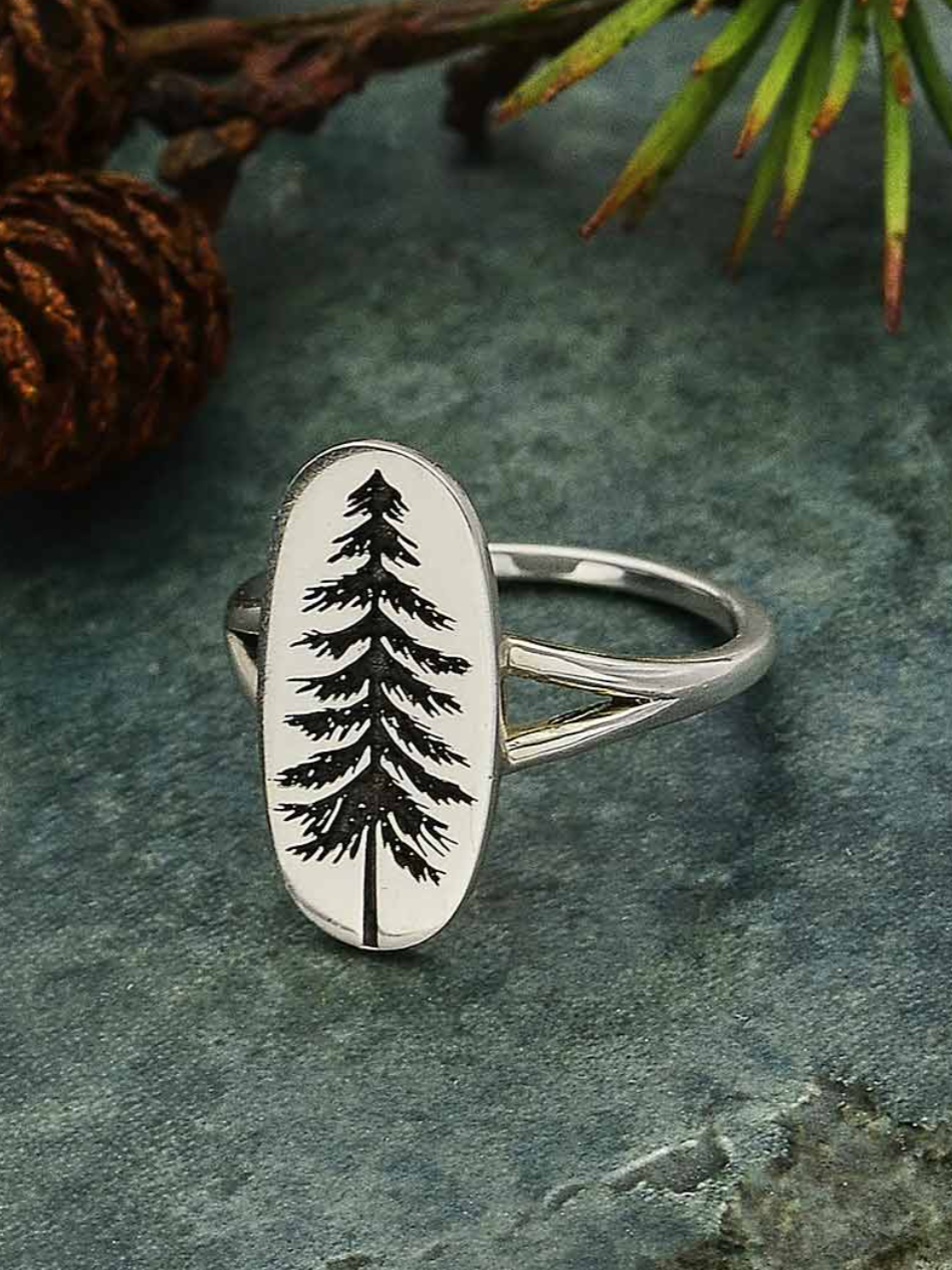 •TIMBER• recycled silver ring
