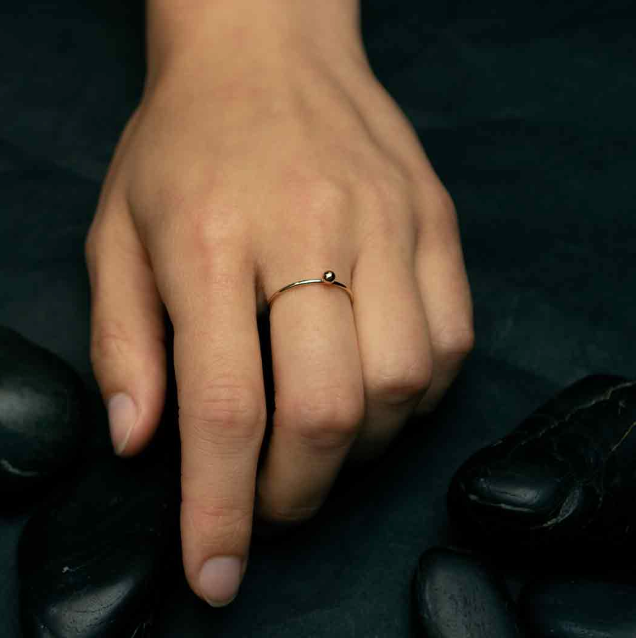 •SWEET PEA• gold ring