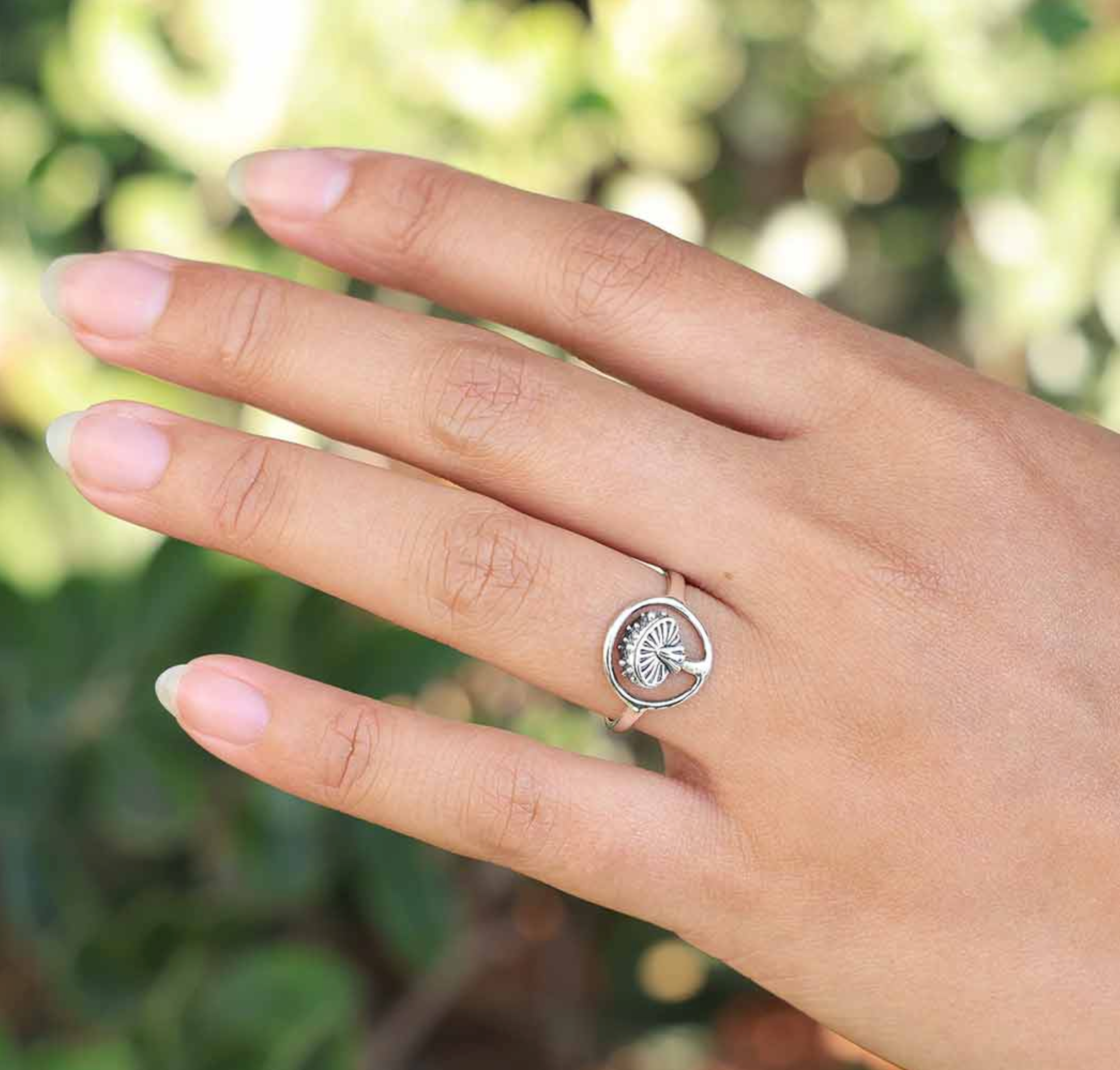 •AGARIC MUSHROOM• recycled silver ring