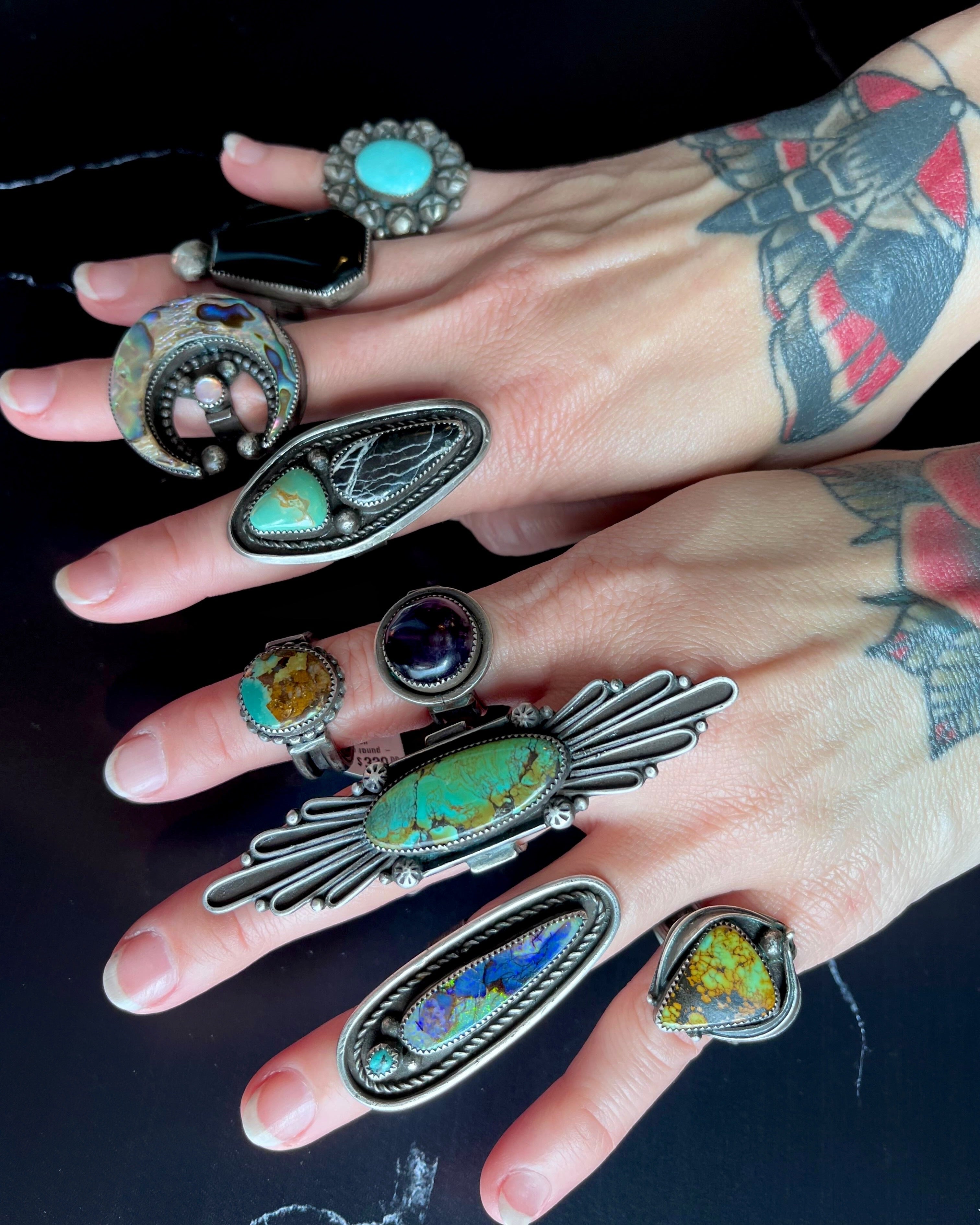 • BITTY • turquoise + silver ring