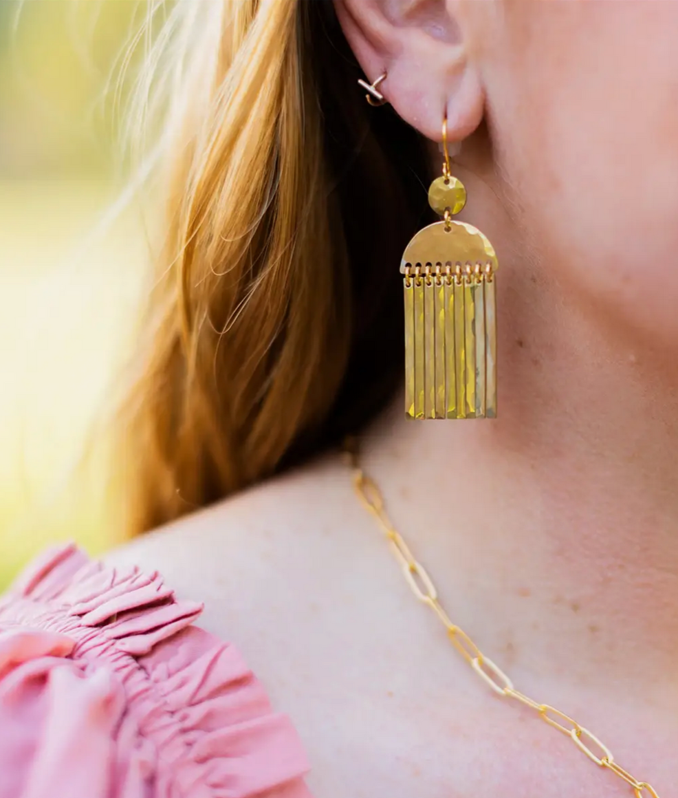 •SIDNA• gold dangle earrings