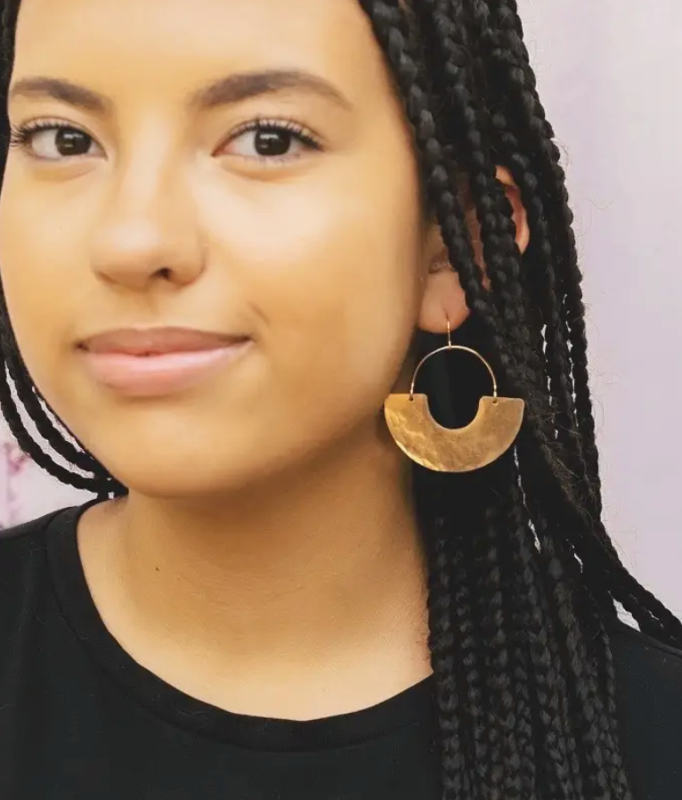 •MADRE• gold dangle earrings