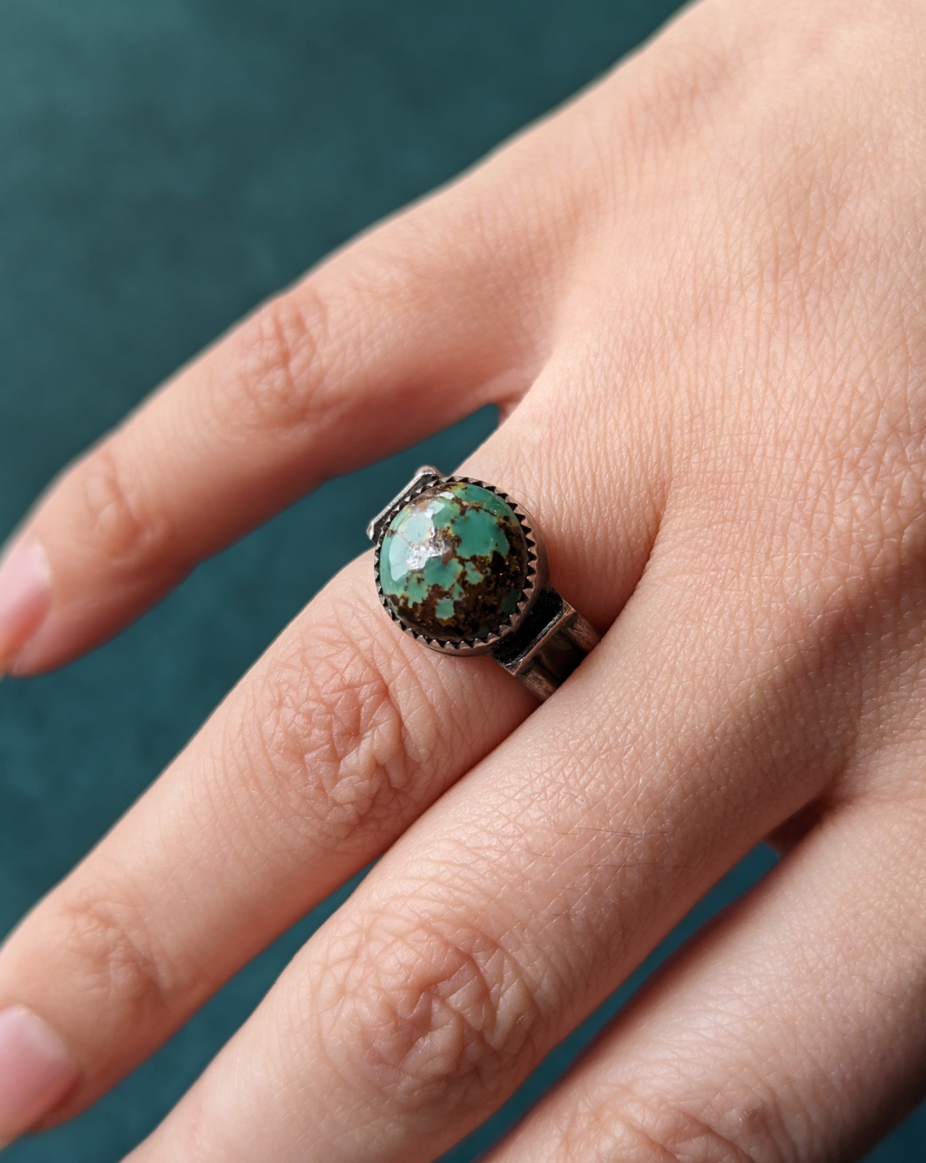 • BITTY 2 • turquoise + silver ring
