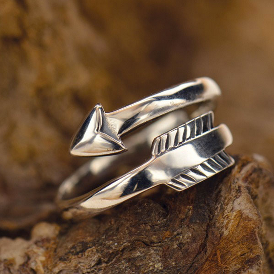 •MOVING FORWARD• adjustable recycled silver ring