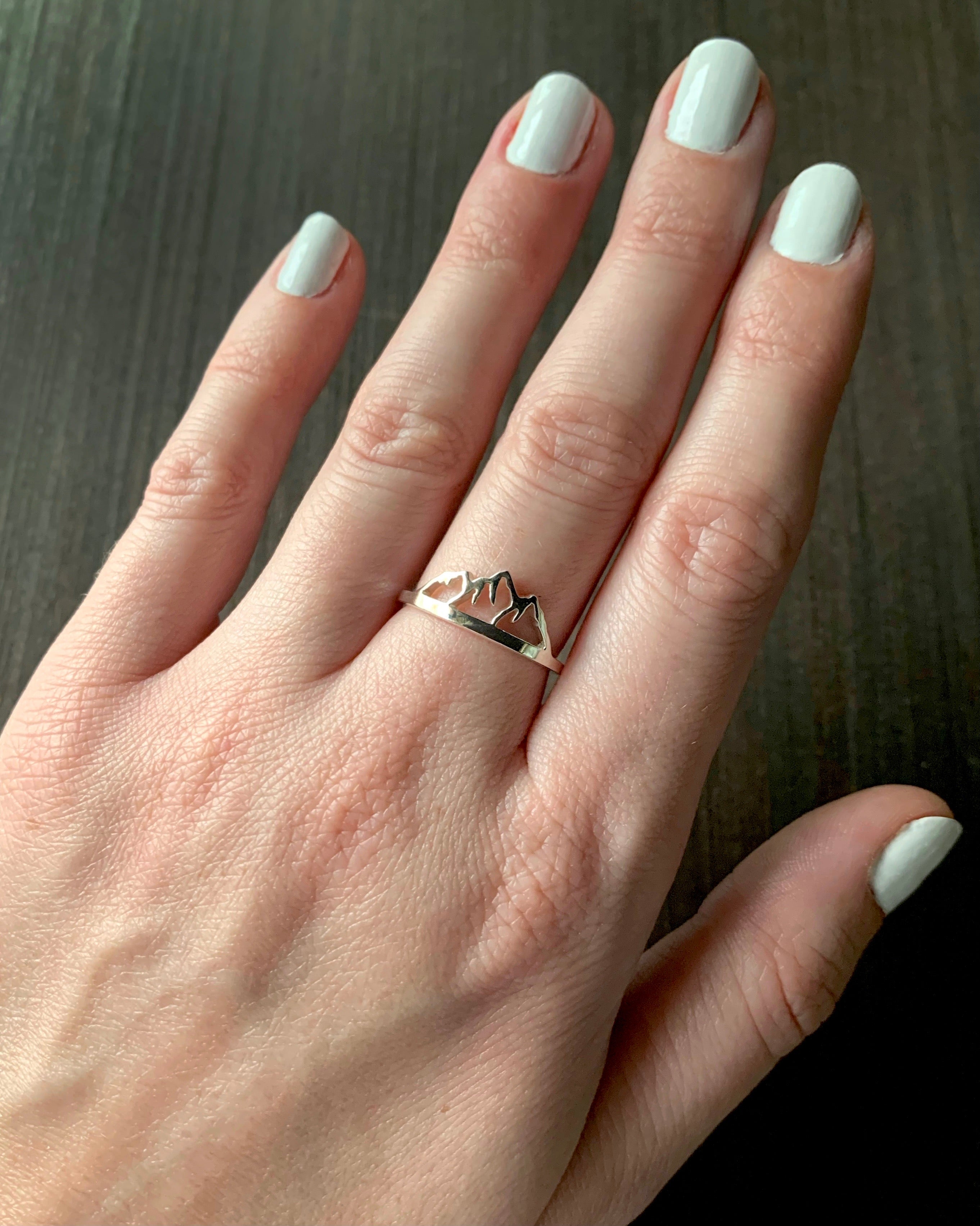 •MOUNTAIN RANGE• recycled silver ring