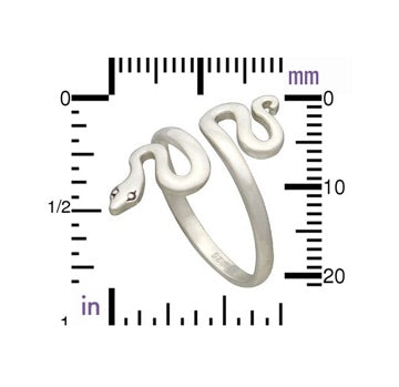 •SLITHER• adjustable recycled silver ring