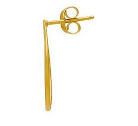 •LARGE ECLIPSE• matte gold vermeil stud earrings