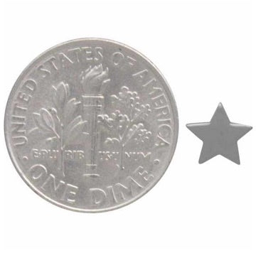 •FLAT STAR• recycled silver stud earrings