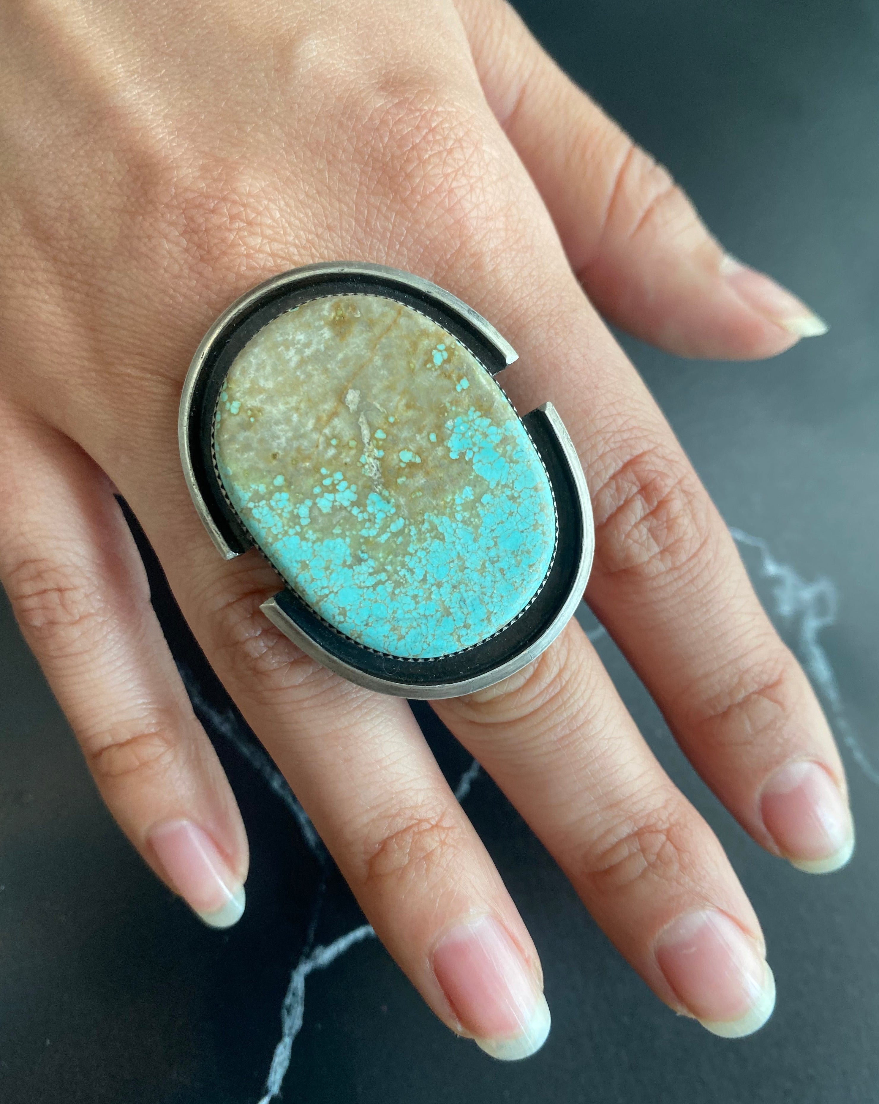 • SPARTAN • turquoise + silver ring