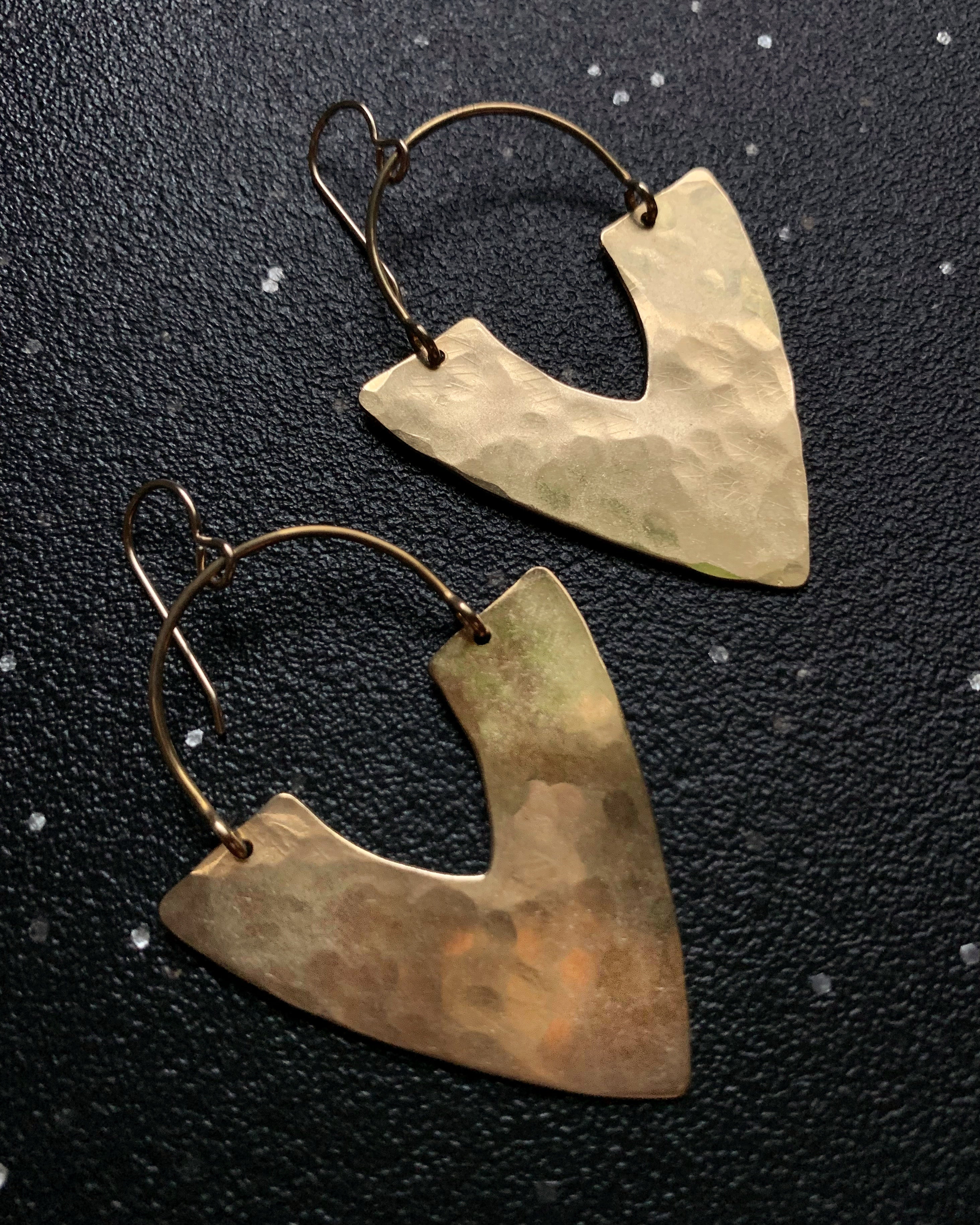•PRIMA• gold dangle earrings