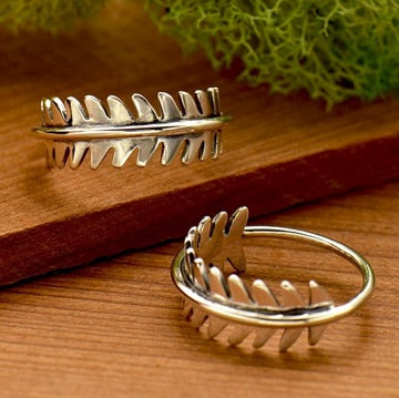 •FERN BAND• sterling silver ring