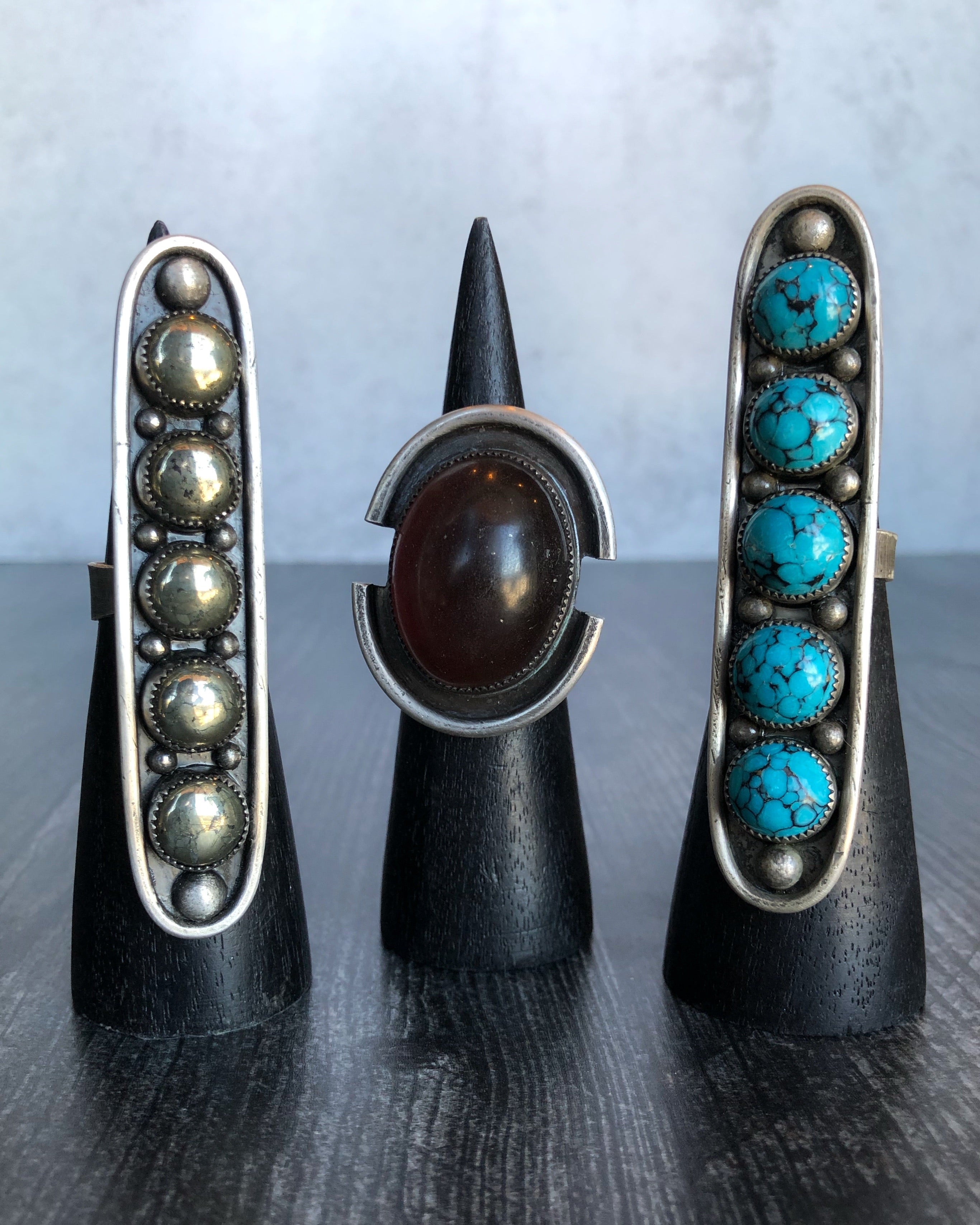 • SPARTAN • amber + silver ring