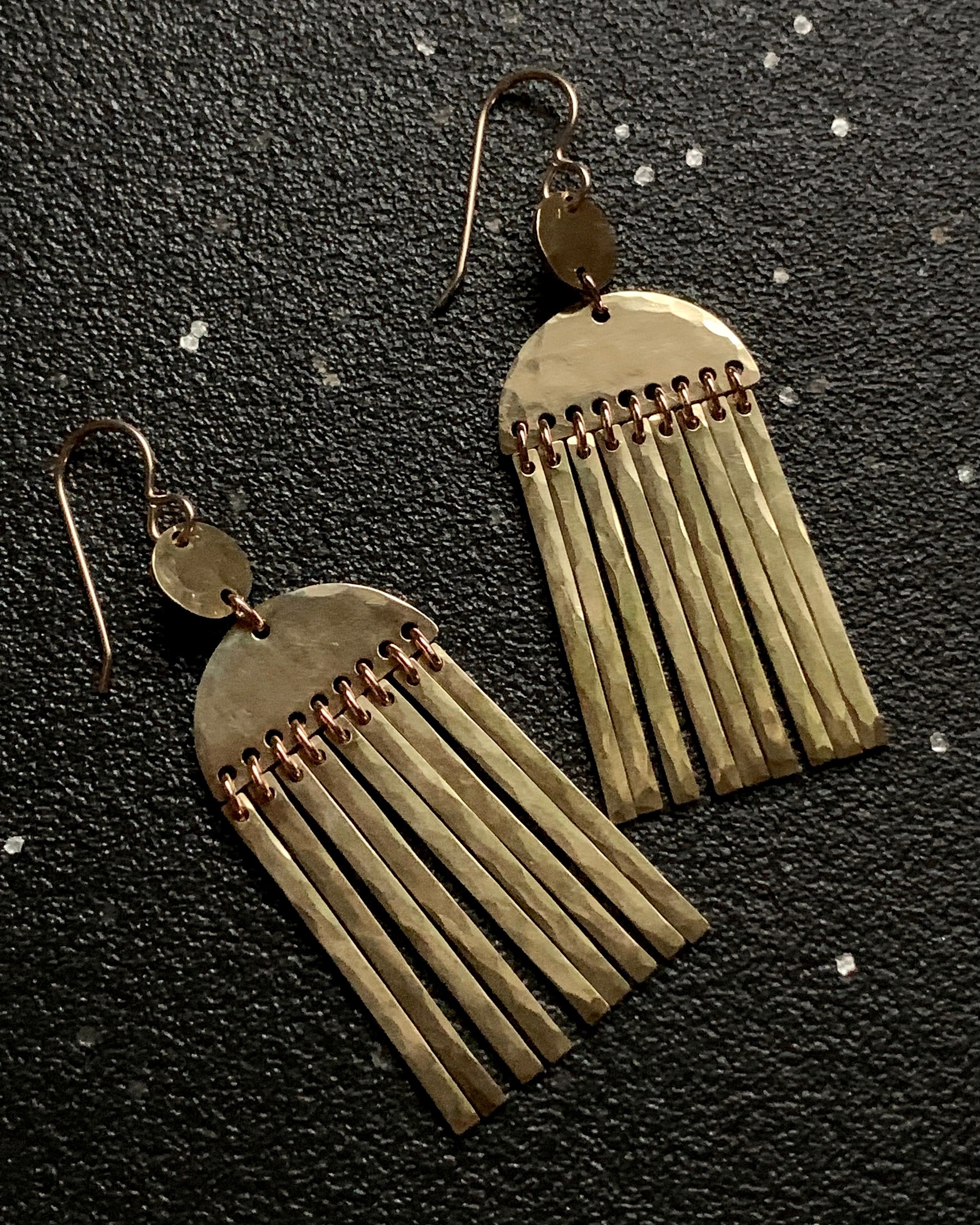 •SIDNA• gold dangle earrings