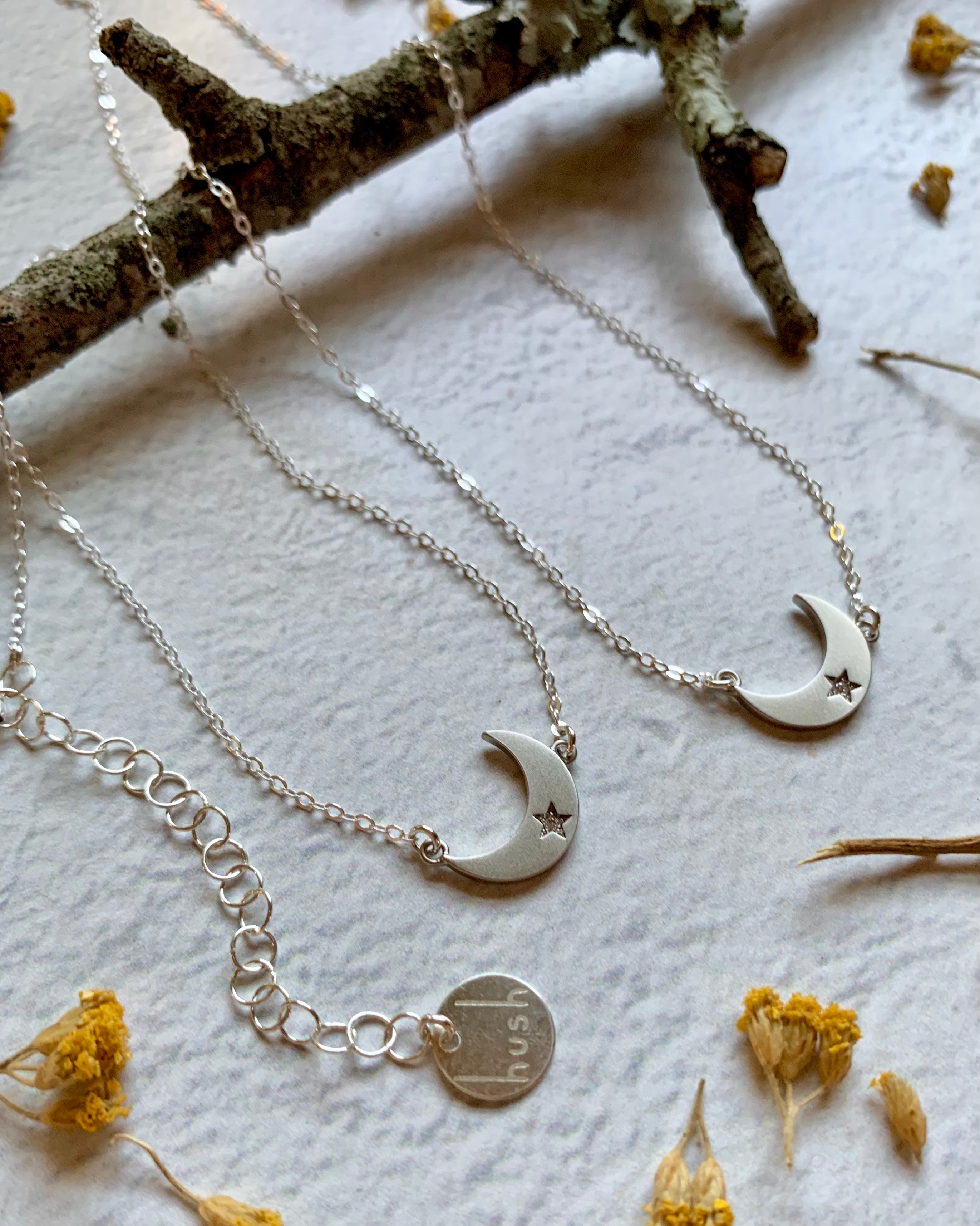 DEMILUNE • silver necklace