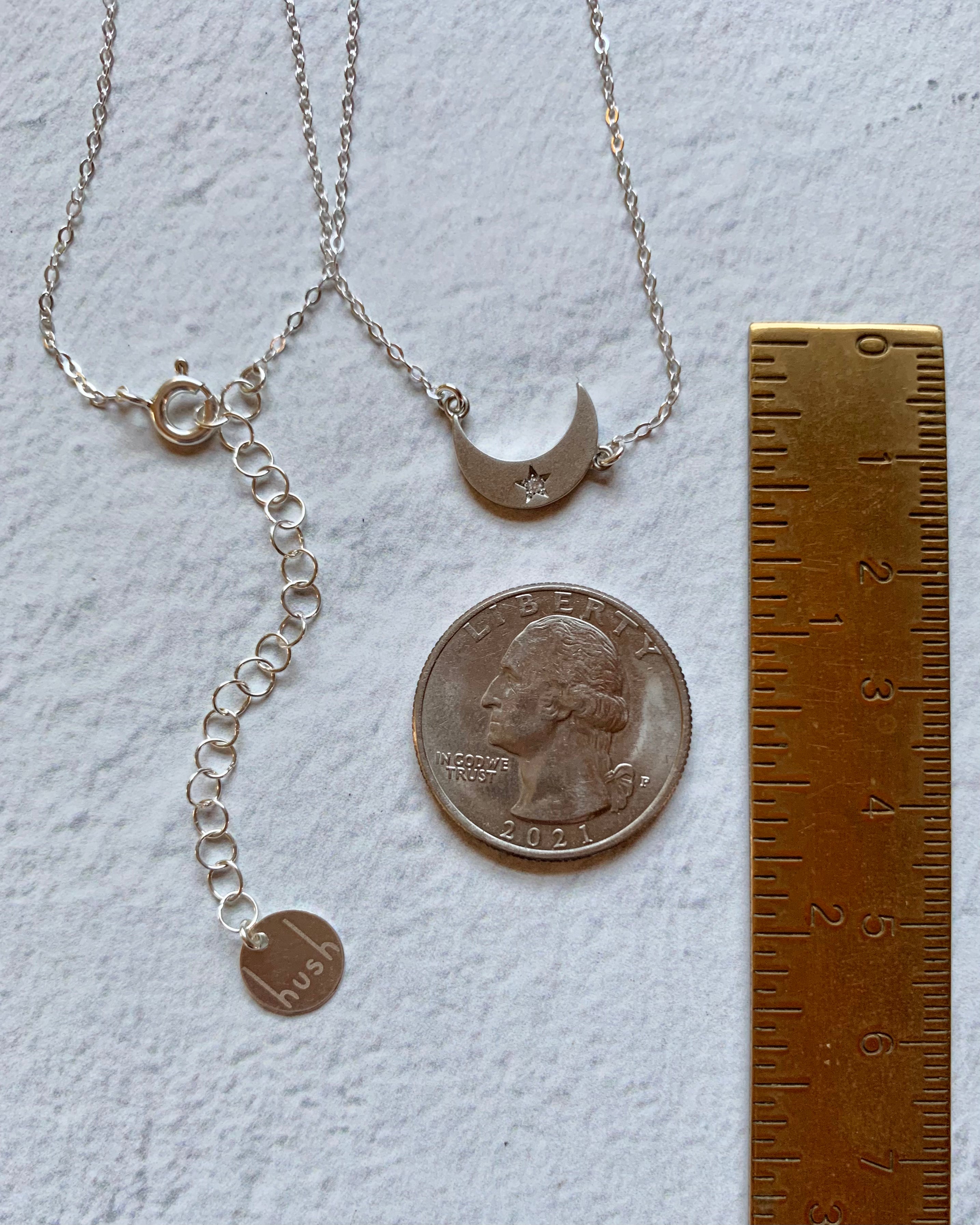 DEMILUNE • silver necklace