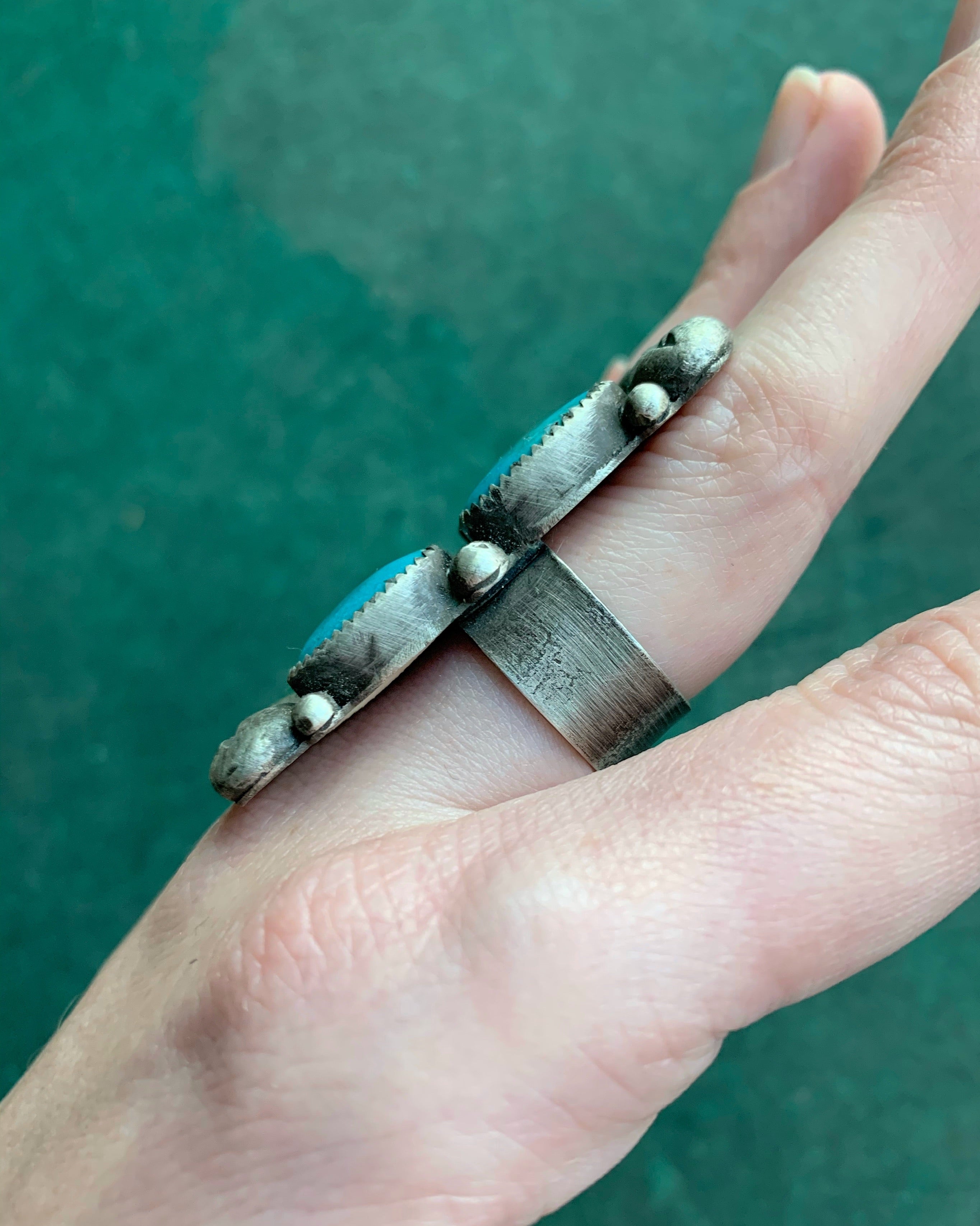 • PARALLEL • kingman turquoise + silver ring