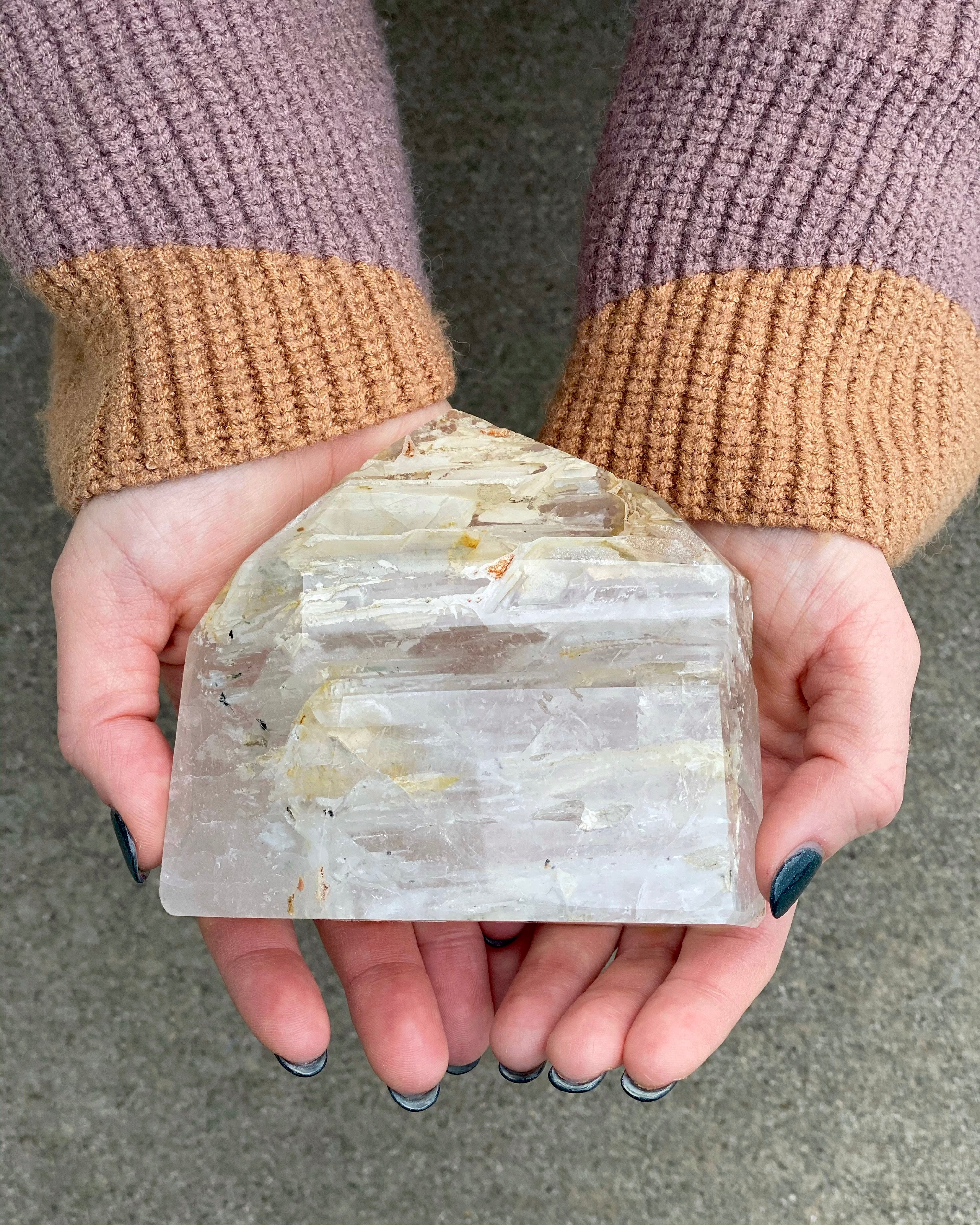 • QUARTZ with DRUZY & MUSCOVITE • ALTAR STONE