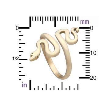 •SLITHER• adjustable bronze ring