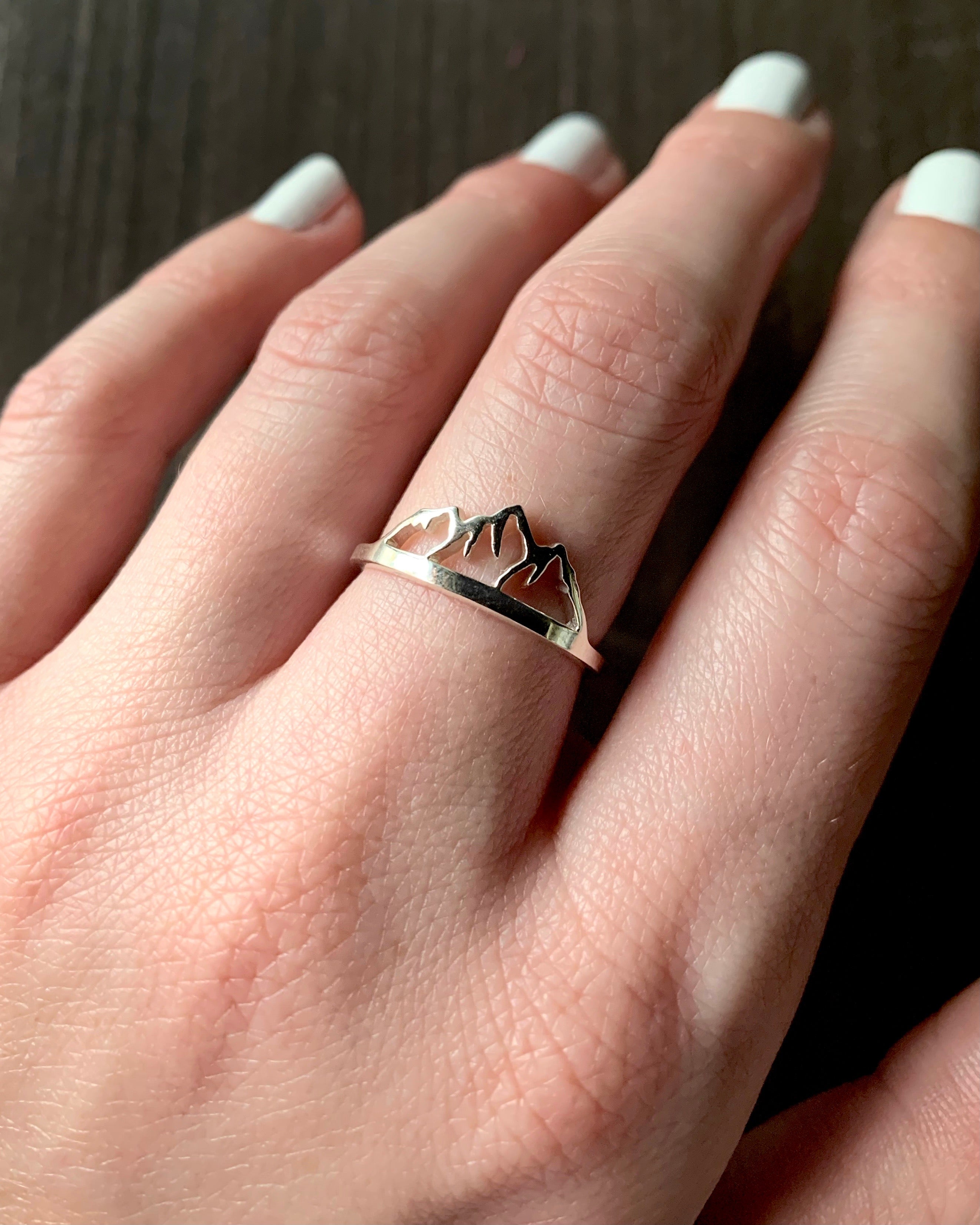 •MOUNTAIN RANGE• recycled silver ring